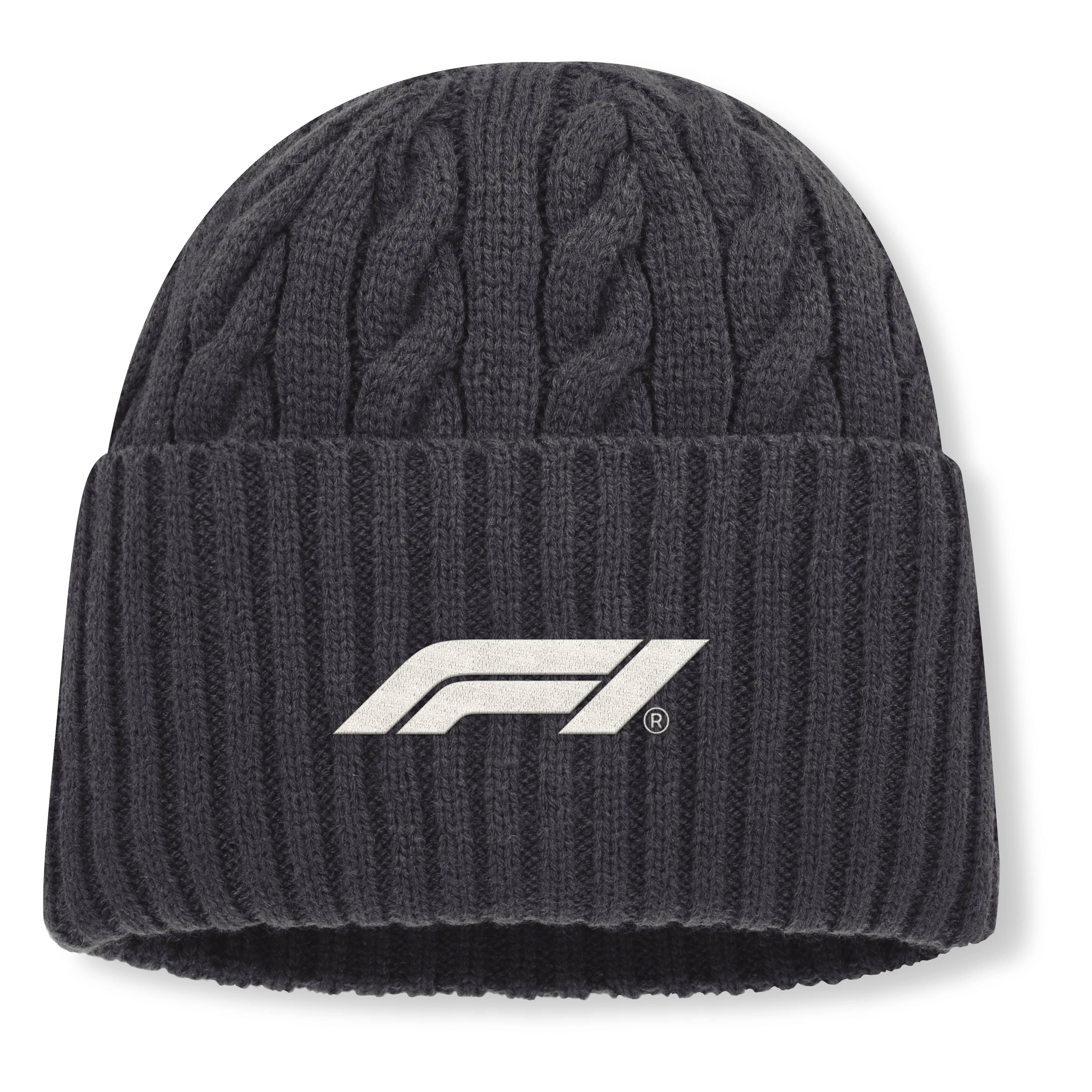Formula 1 Direct Oversized Cuff Beanie - Phantom, , rebel_hi-res
