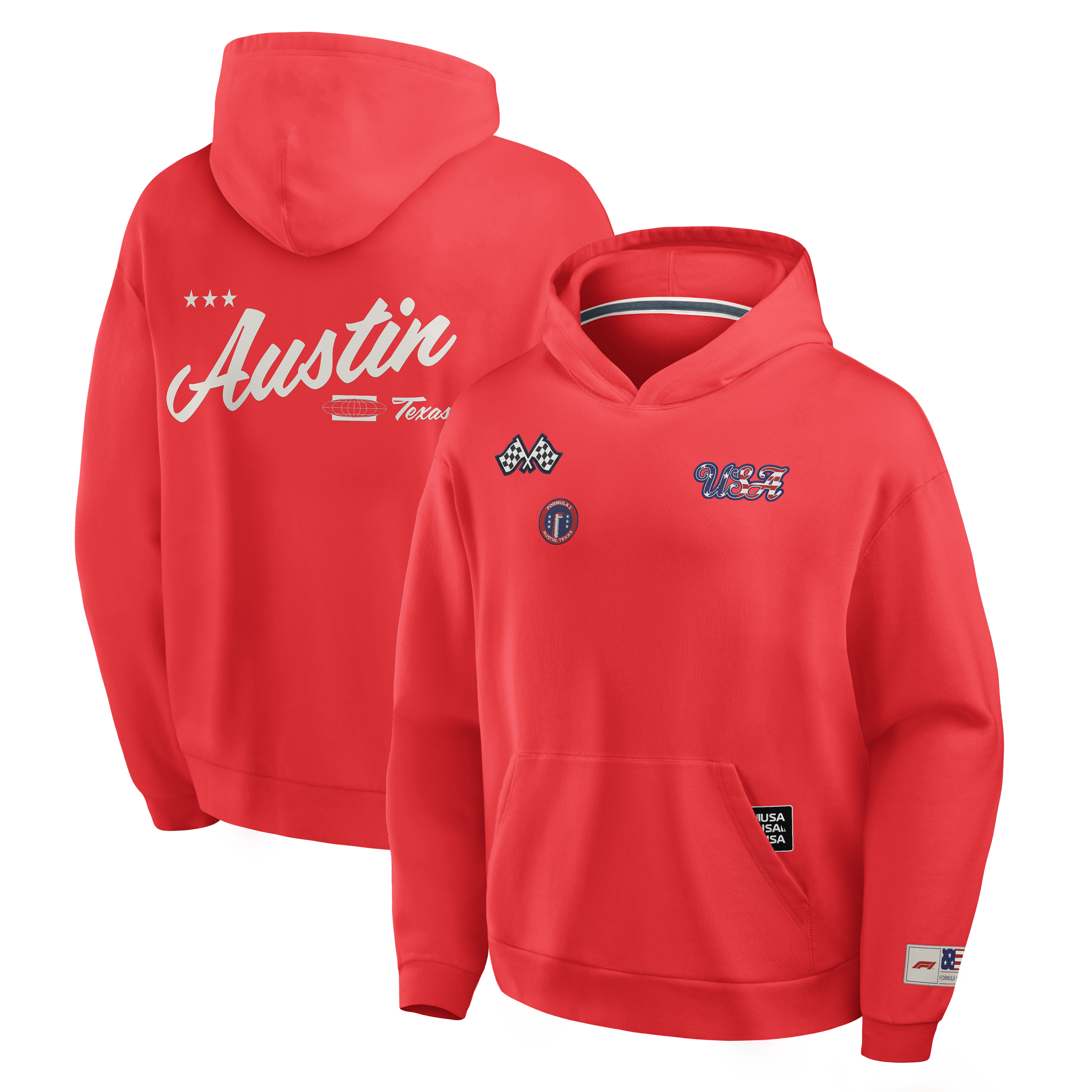 Formula 1 USA Grand Prix Elements Hoodie - Red, , rebel_hi-res