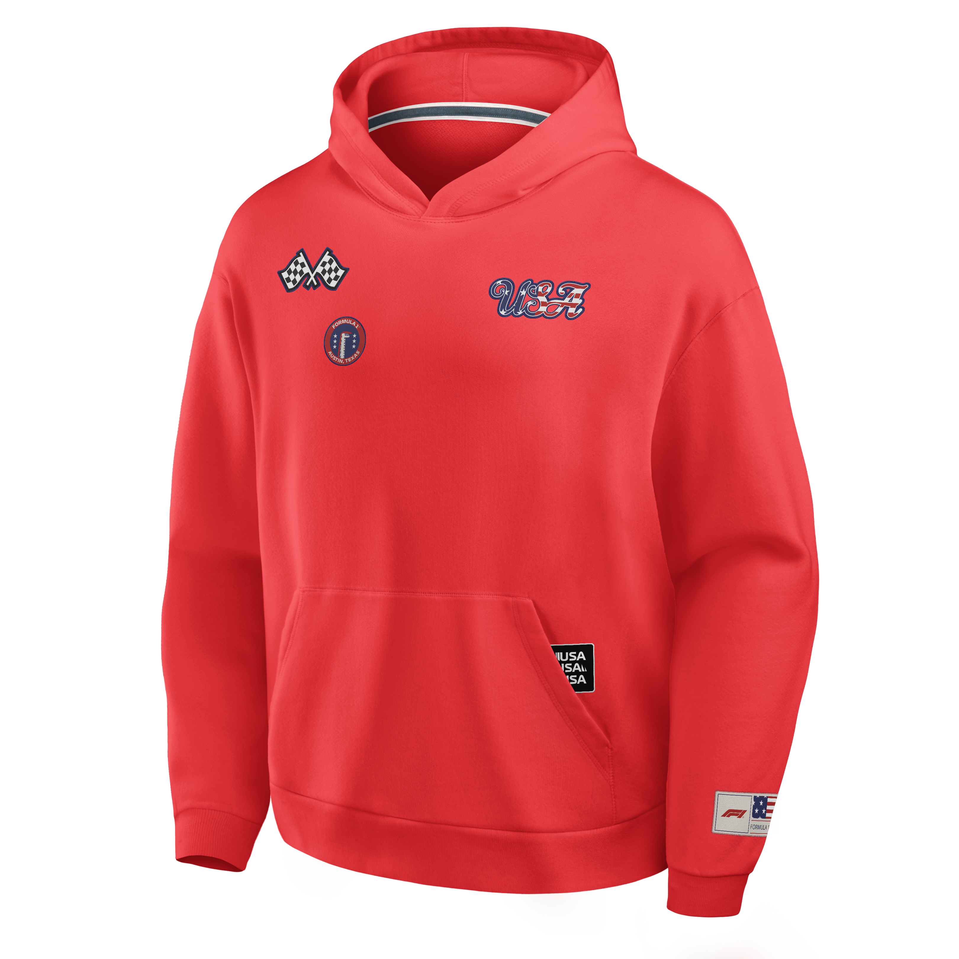 Formula 1 USA Grand Prix Elements Hoodie - Red, , rebel_hi-res