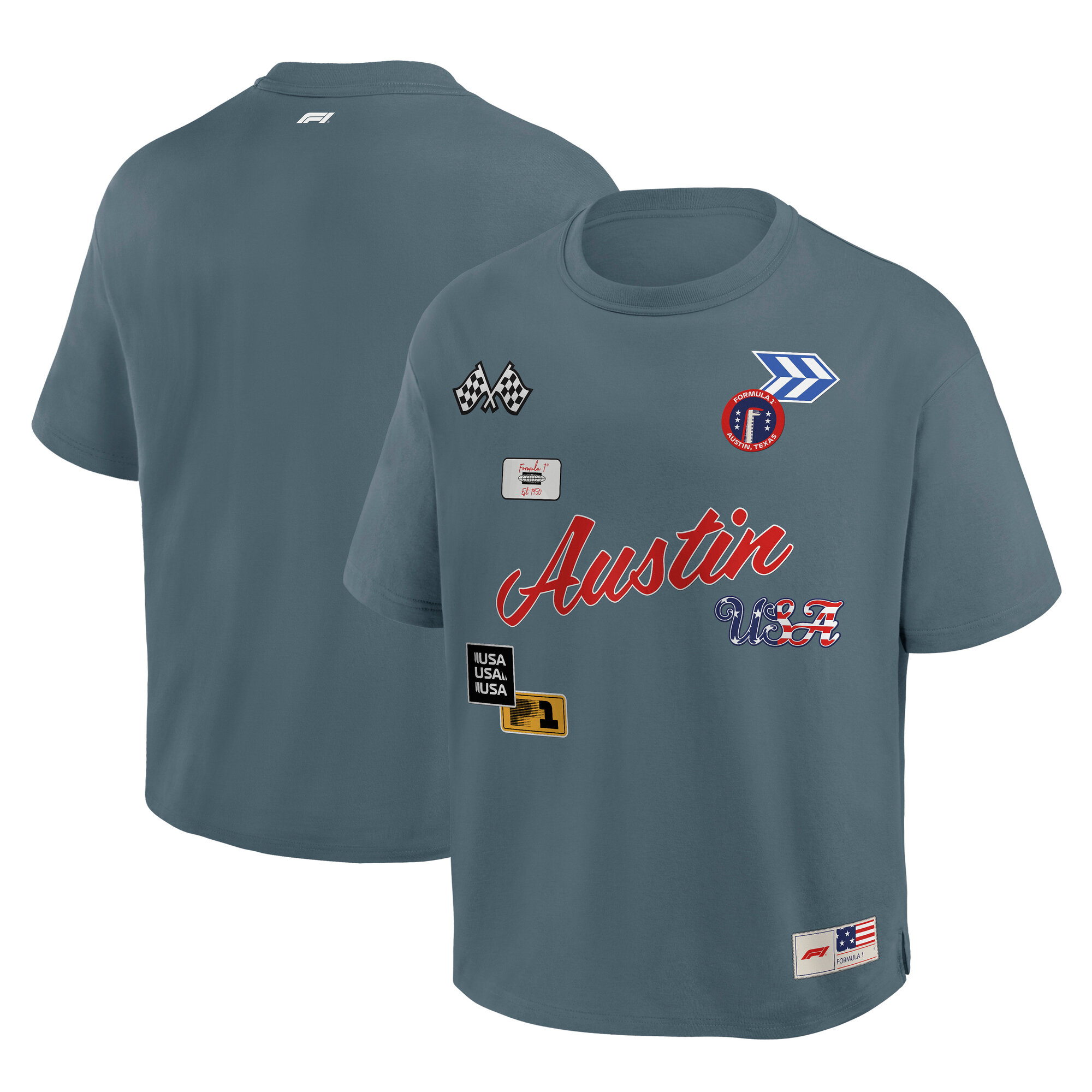 Formula 1 USA Grand Prix Elements Oversized T-Shirt, , rebel_hi-res