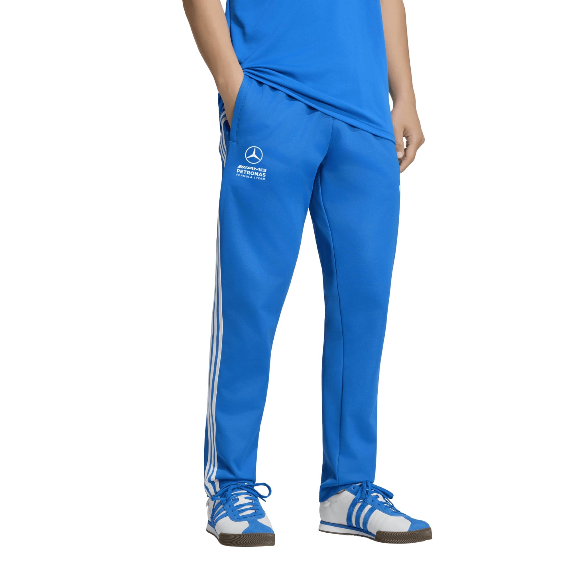 Mercedes AMG Petronas adidas Originals Blue Wonder Silverstone Special Edition Track Pants, , rebel_hi-res