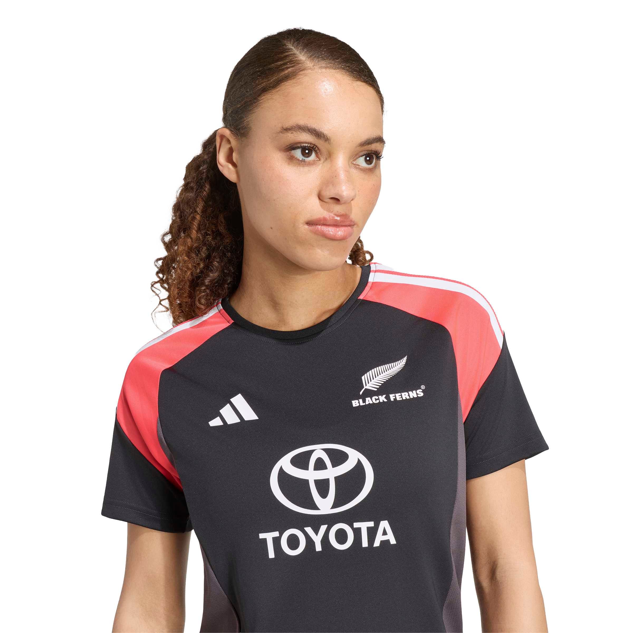 Black Ferns adidas Performance Training Jersey - Black - Womens, , rebel_hi-res