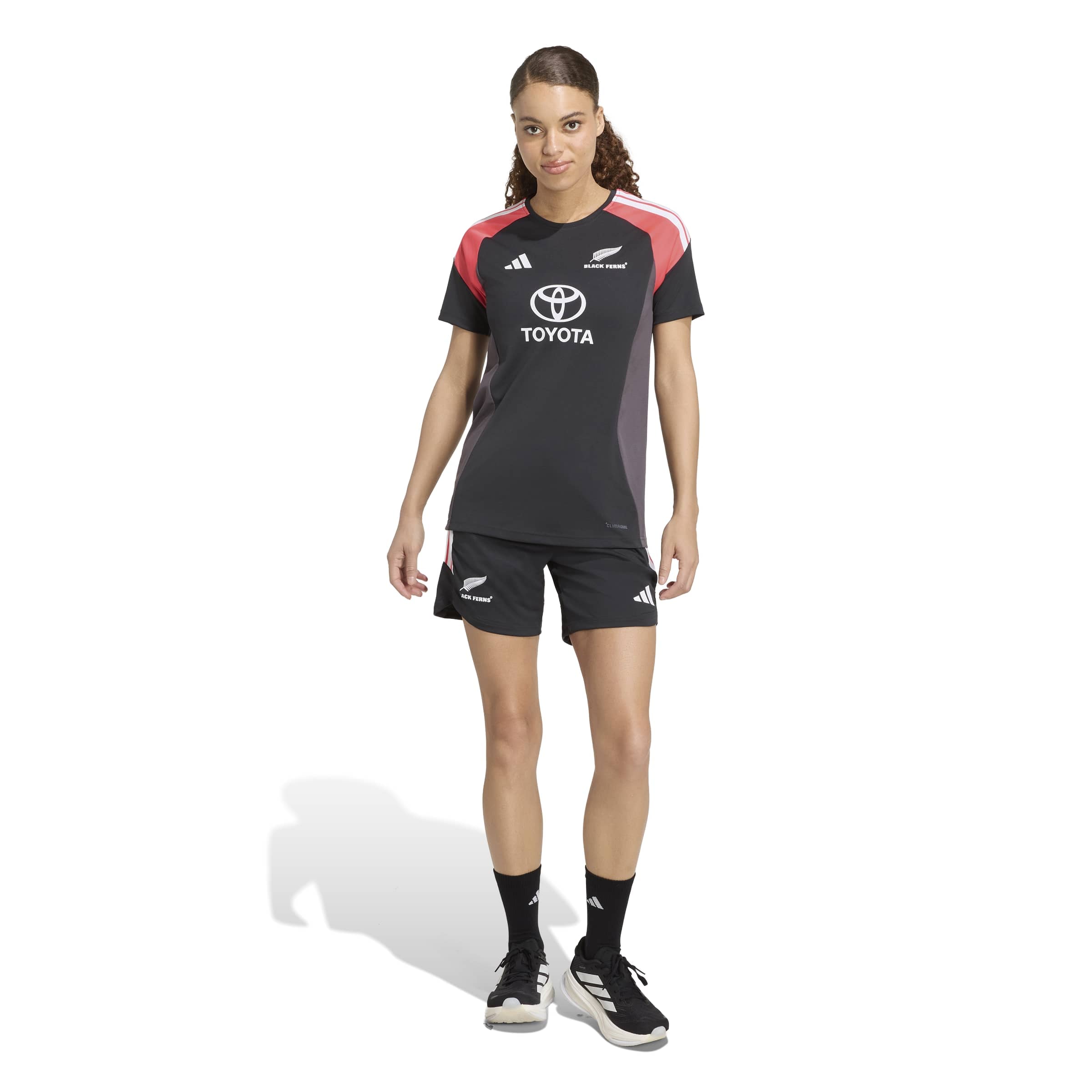 Black Ferns adidas Performance Training Jersey - Black - Womens, , rebel_hi-res