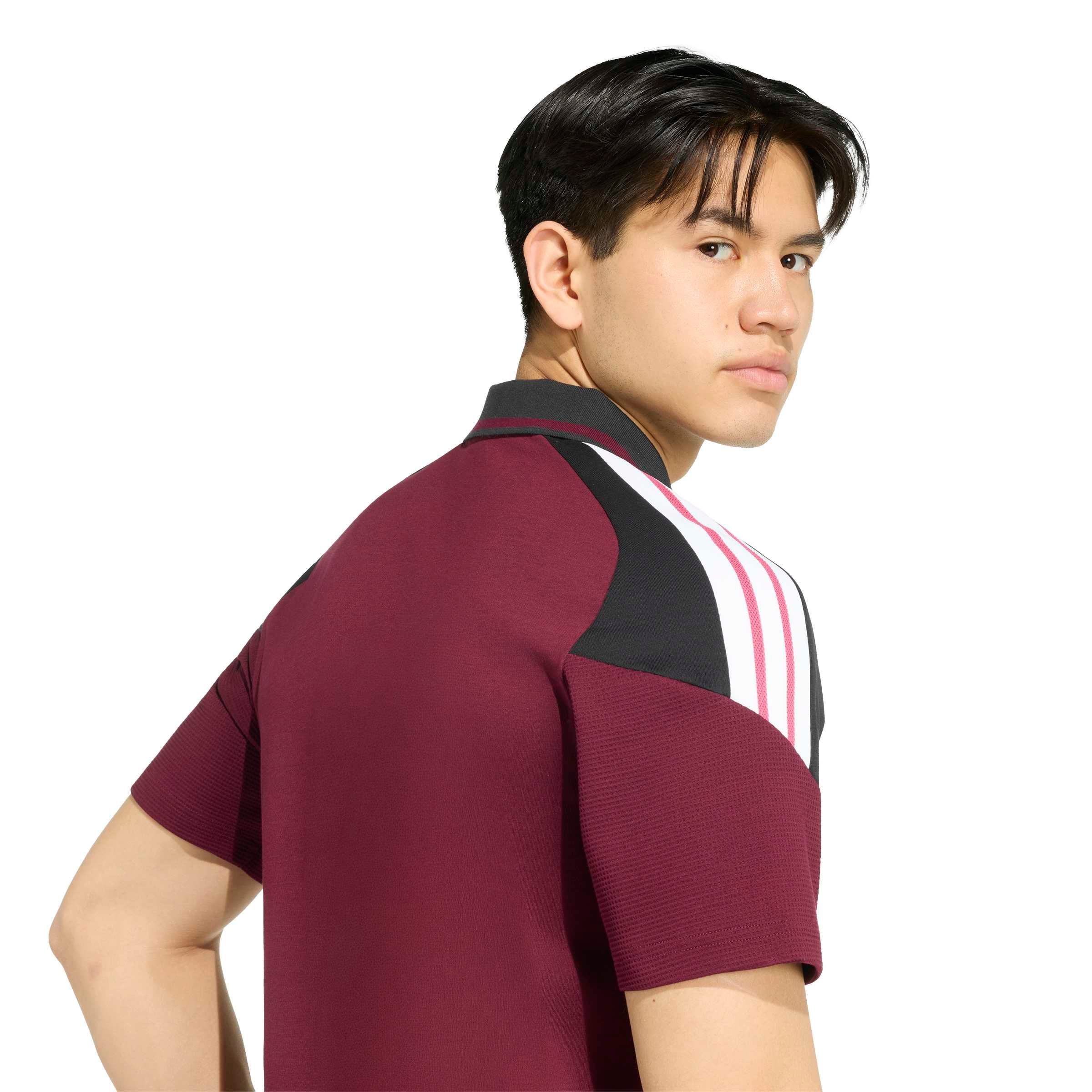 All Blacks adidas Training Polo - Maroon, , rebel_hi-res
