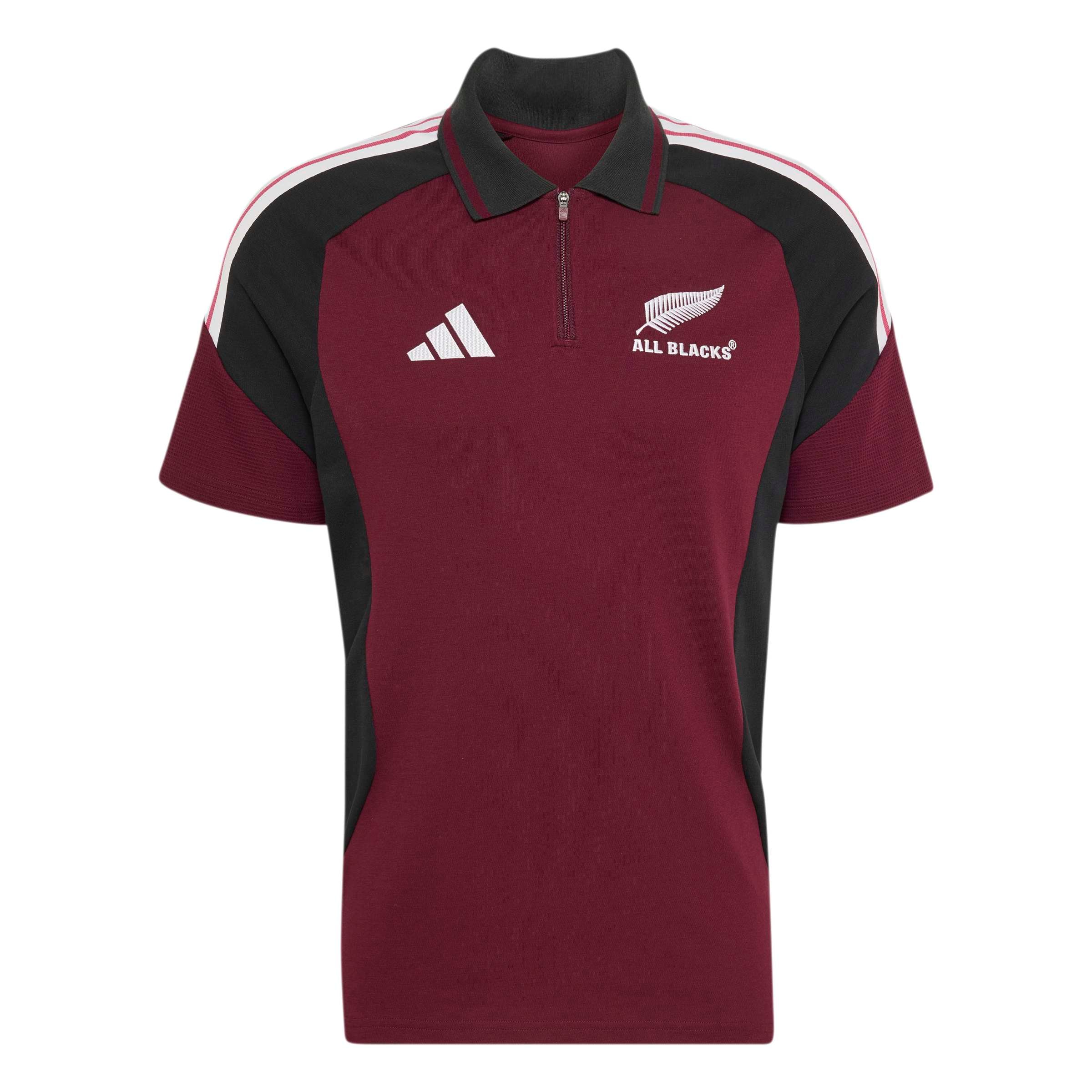 All Blacks adidas Training Polo - Maroon, , rebel_hi-res