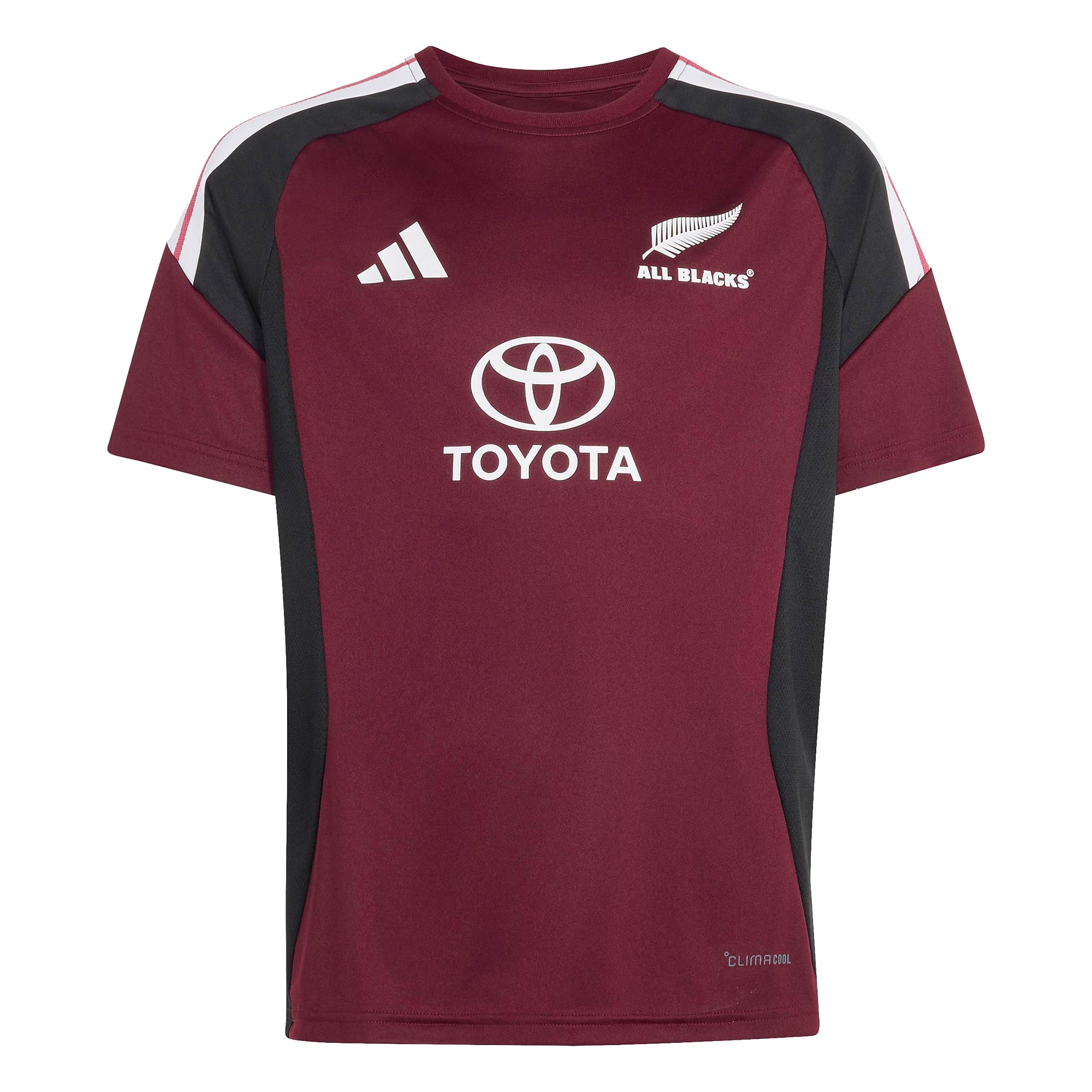 All Blacks adidas Performance Training Jersey - Maroon - Youth, , rebel_hi-res