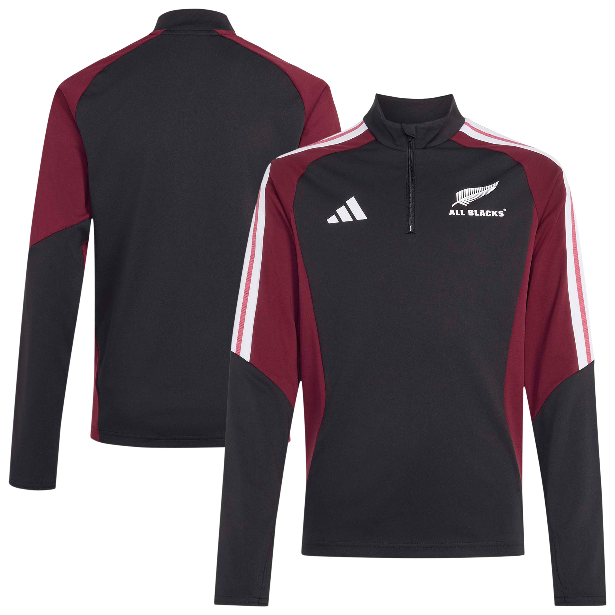 All Blacks adidas 1/4 Zip Training Fleece - Youth, , rebel_hi-res