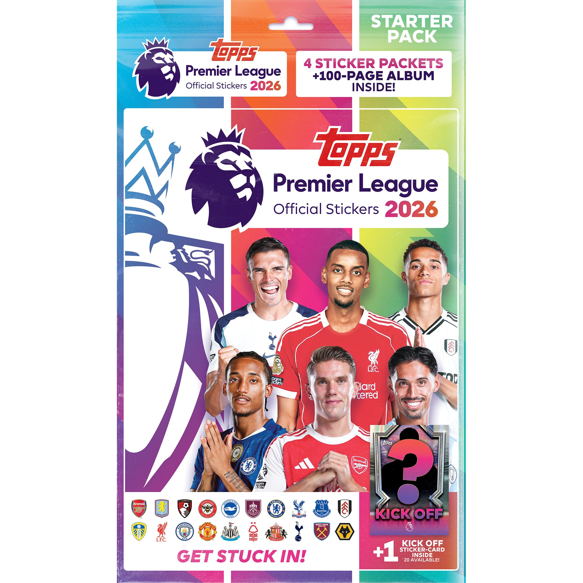 Premier League Topps 2026 Stickers Starter Pack, , rebel_hi-res