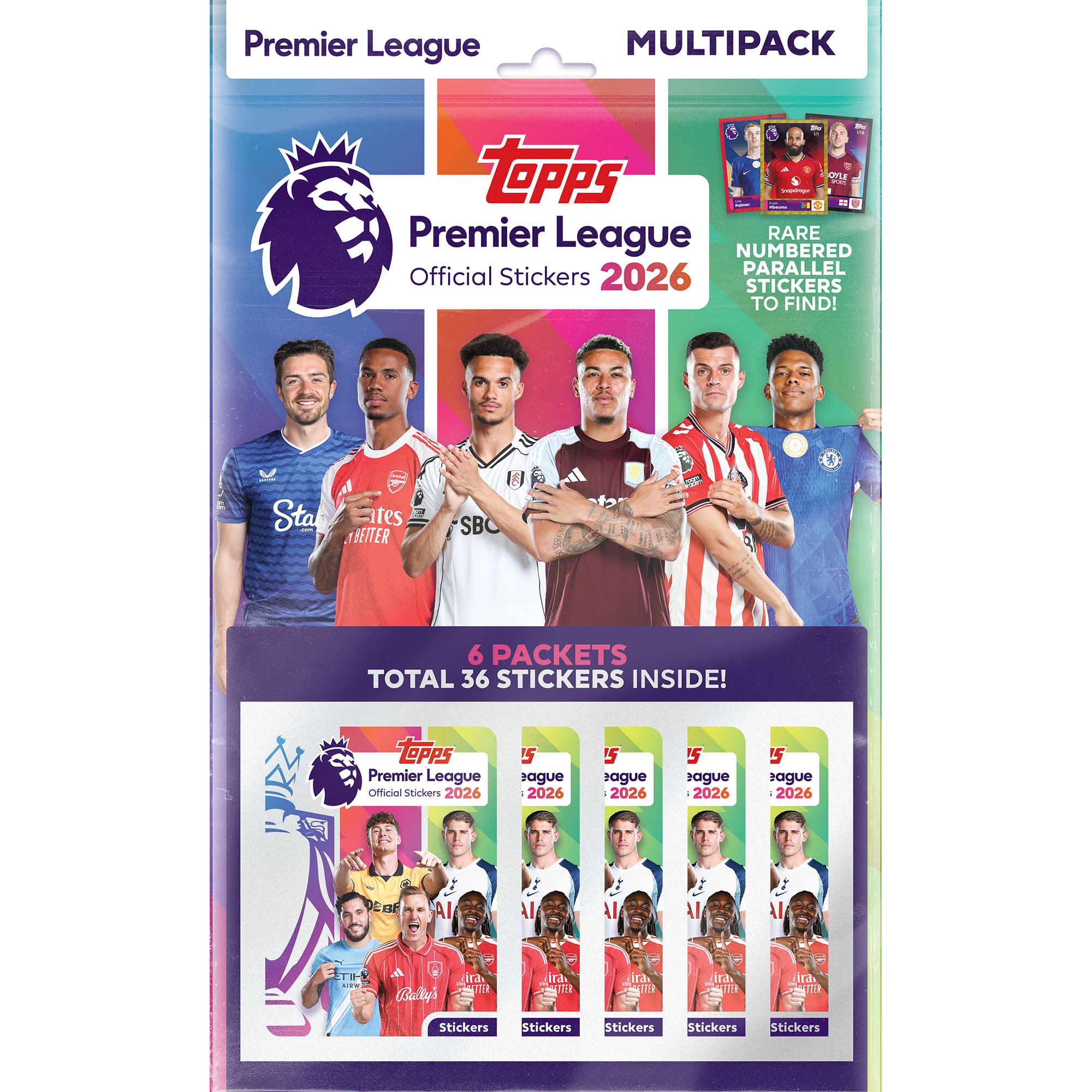 Premier League Topps 2026 Stickers Multipack, , rebel_hi-res