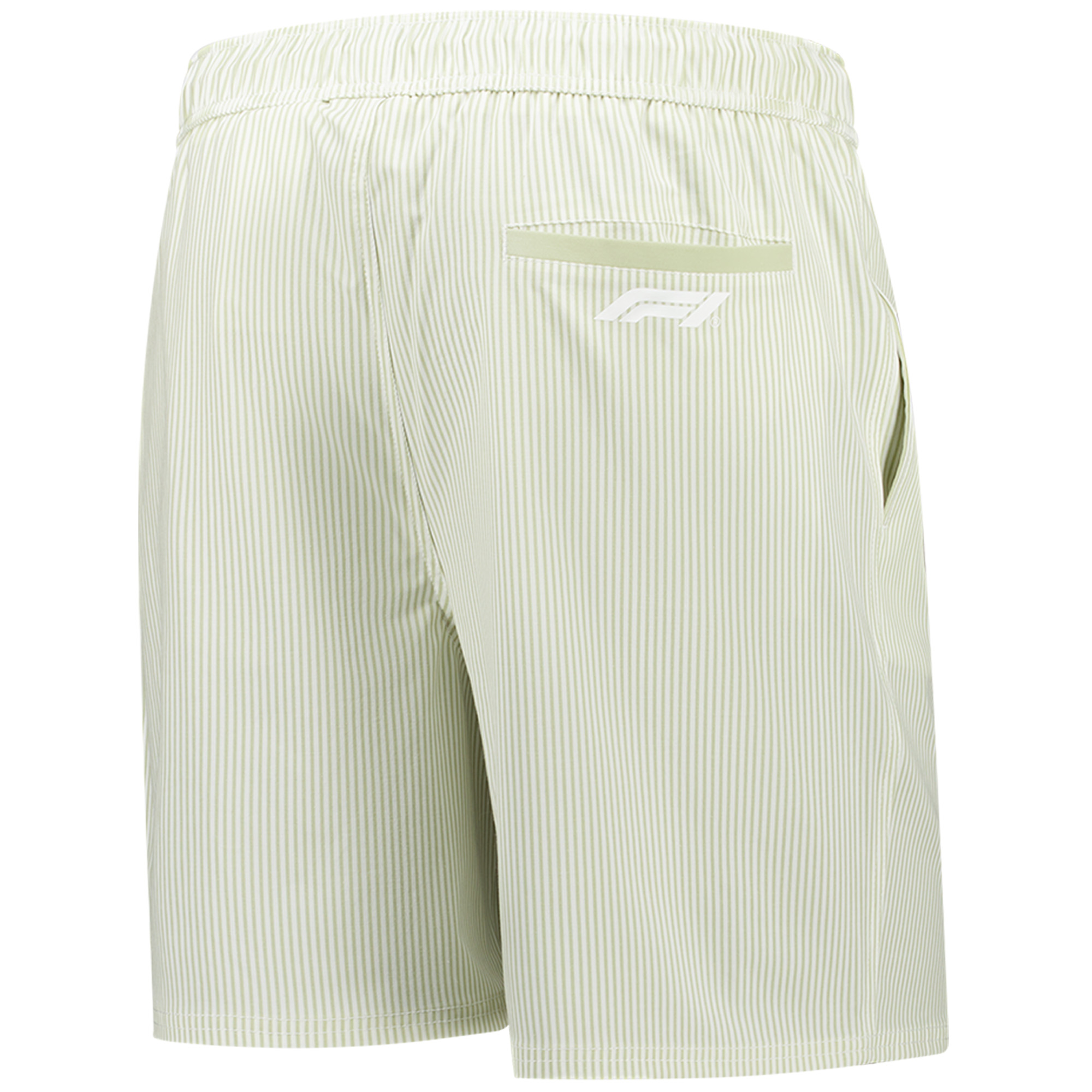 Formula 1 Pin Stripe Swim Shorts - Green, , rebel_hi-res