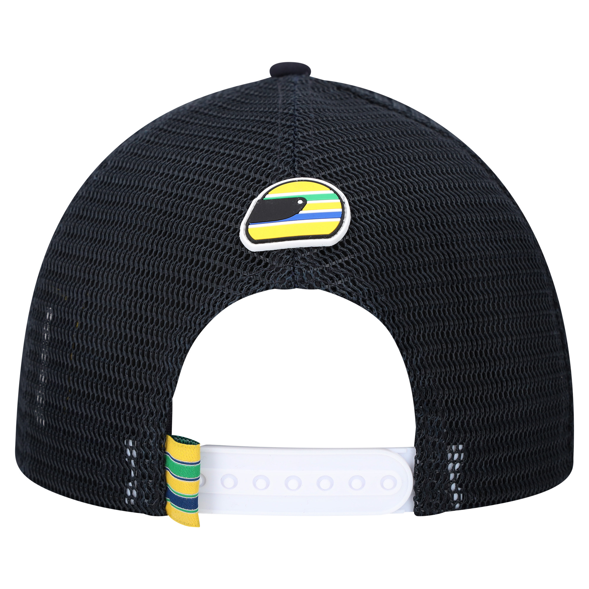 Ayrton Senna Helmet Badge Trucker Cap - Unisex, , rebel_hi-res
