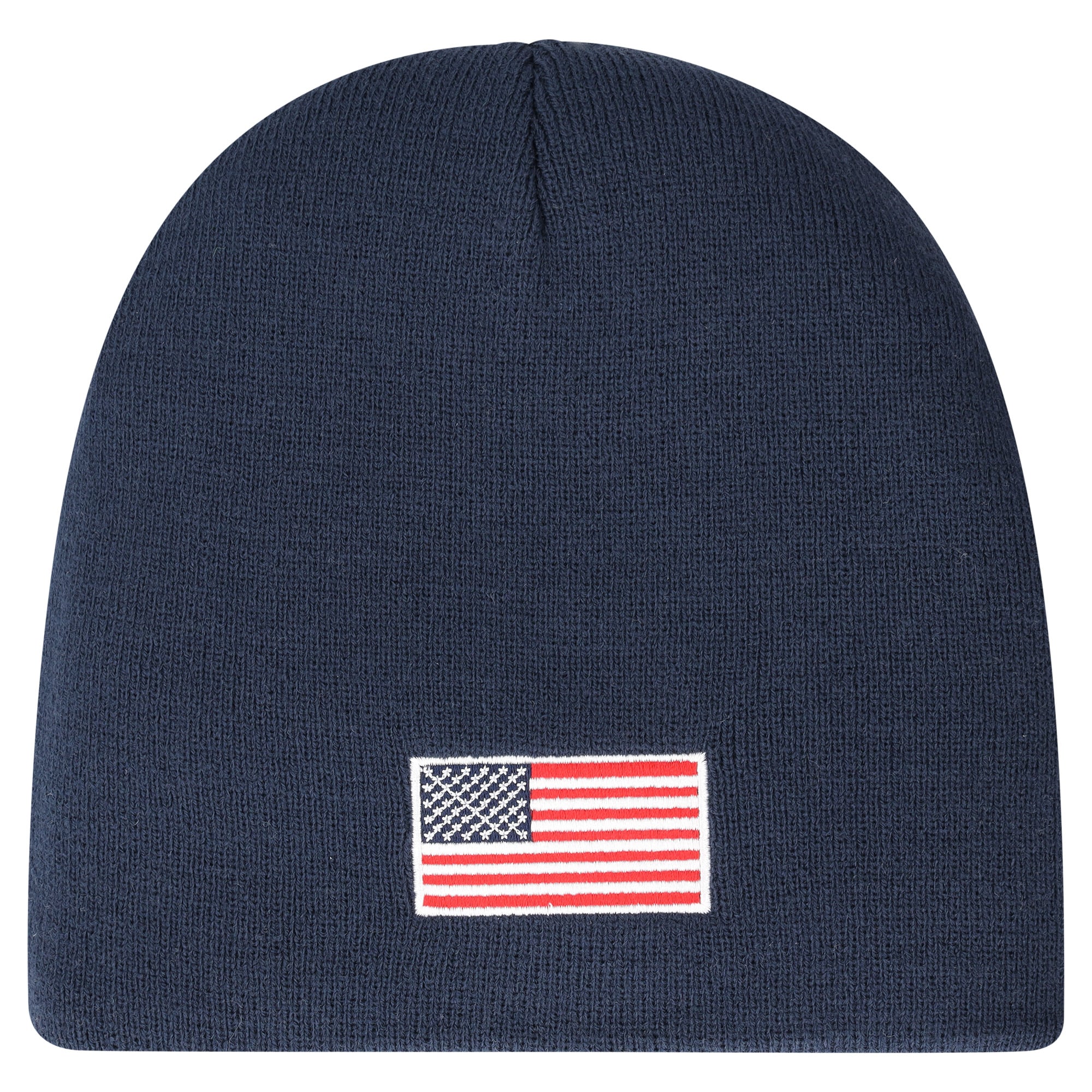 Leeds United USA Flag Graphic Knit Beanie - Navy - Unisex, , rebel_hi-res
