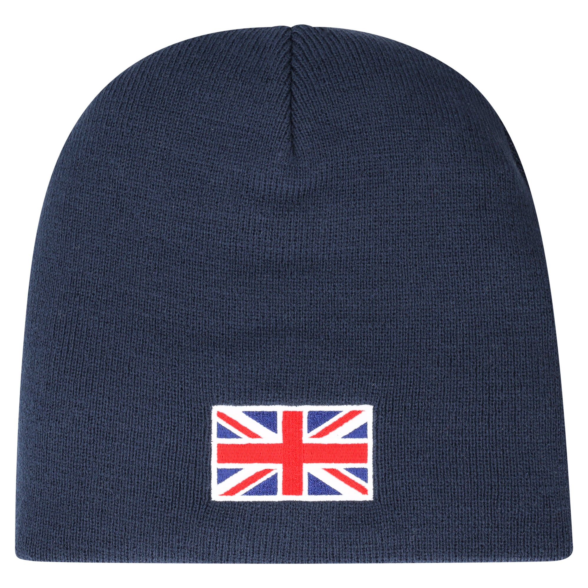 Leeds United UK Flag Graphic Knit Beanie  - Navy - Unisex, , rebel_hi-res
