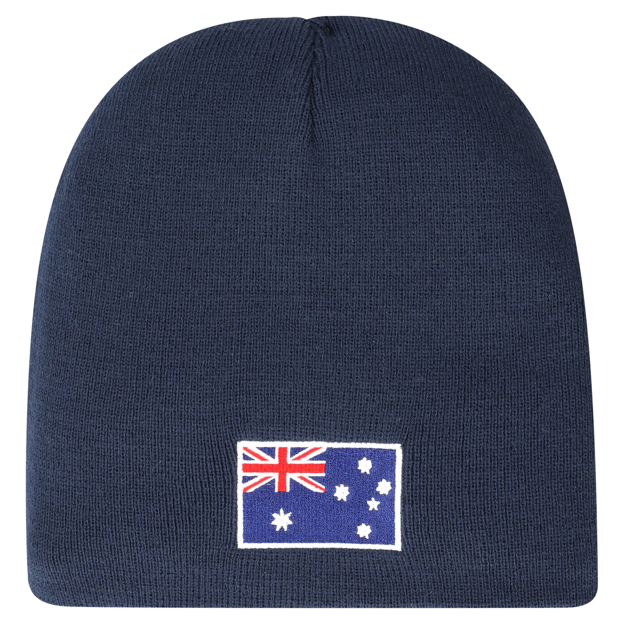 Leeds United Australia Flag Graphic Knit Beanie - Navy - Unisex, , rebel_hi-res
