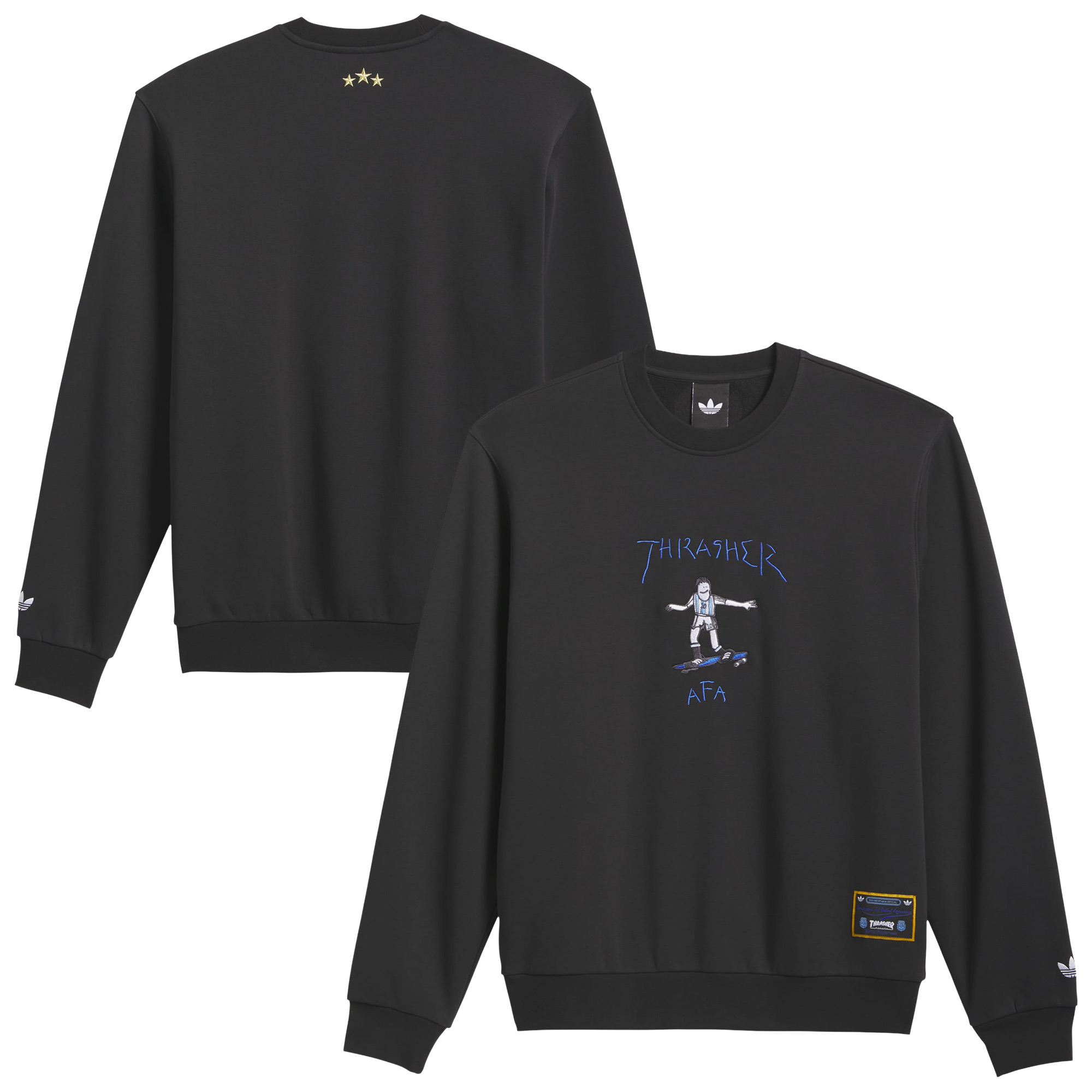 Argentina adidas x Thrasher Sweatshirt - Black, , rebel_hi-res