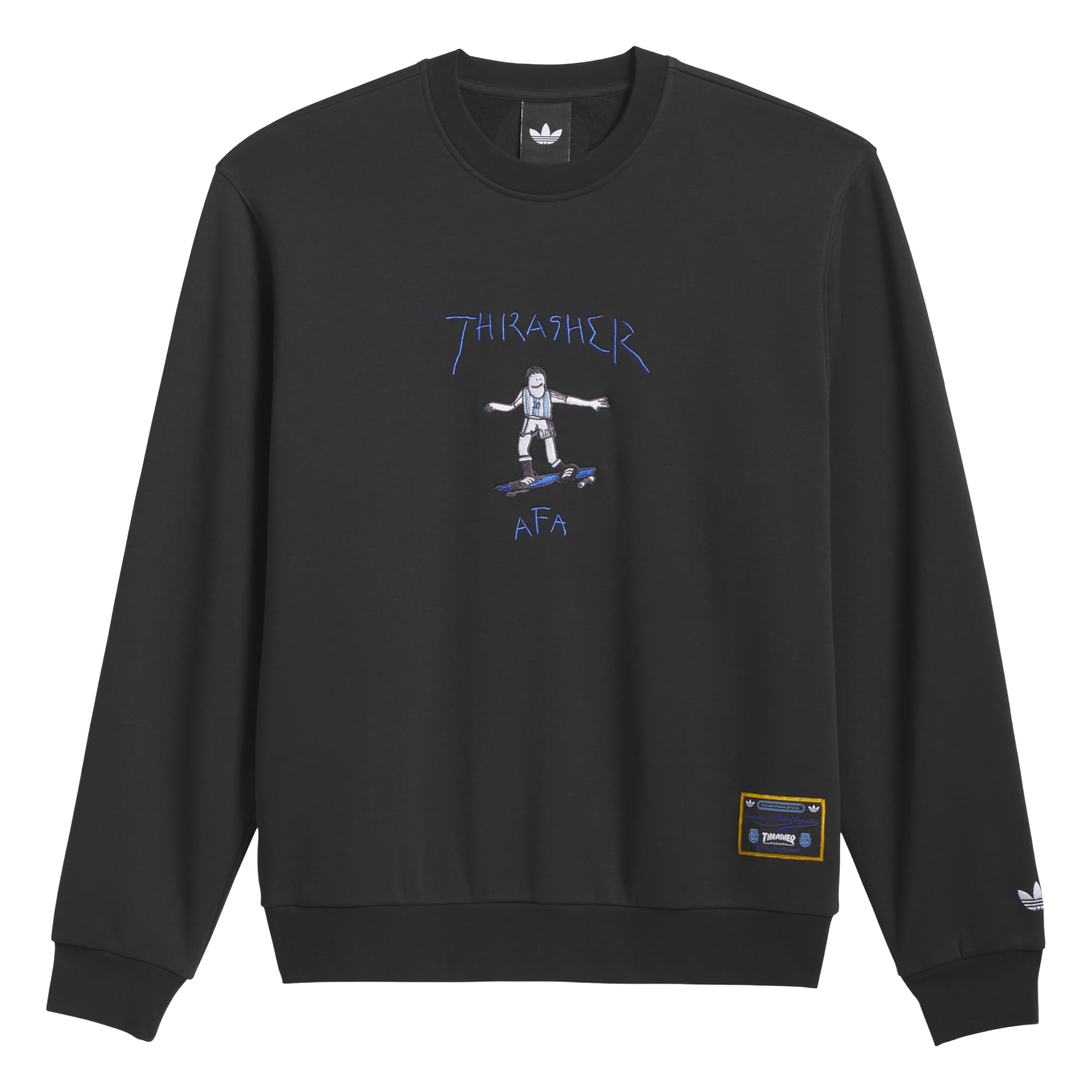 Argentina adidas x Thrasher Sweatshirt - Black, , rebel_hi-res