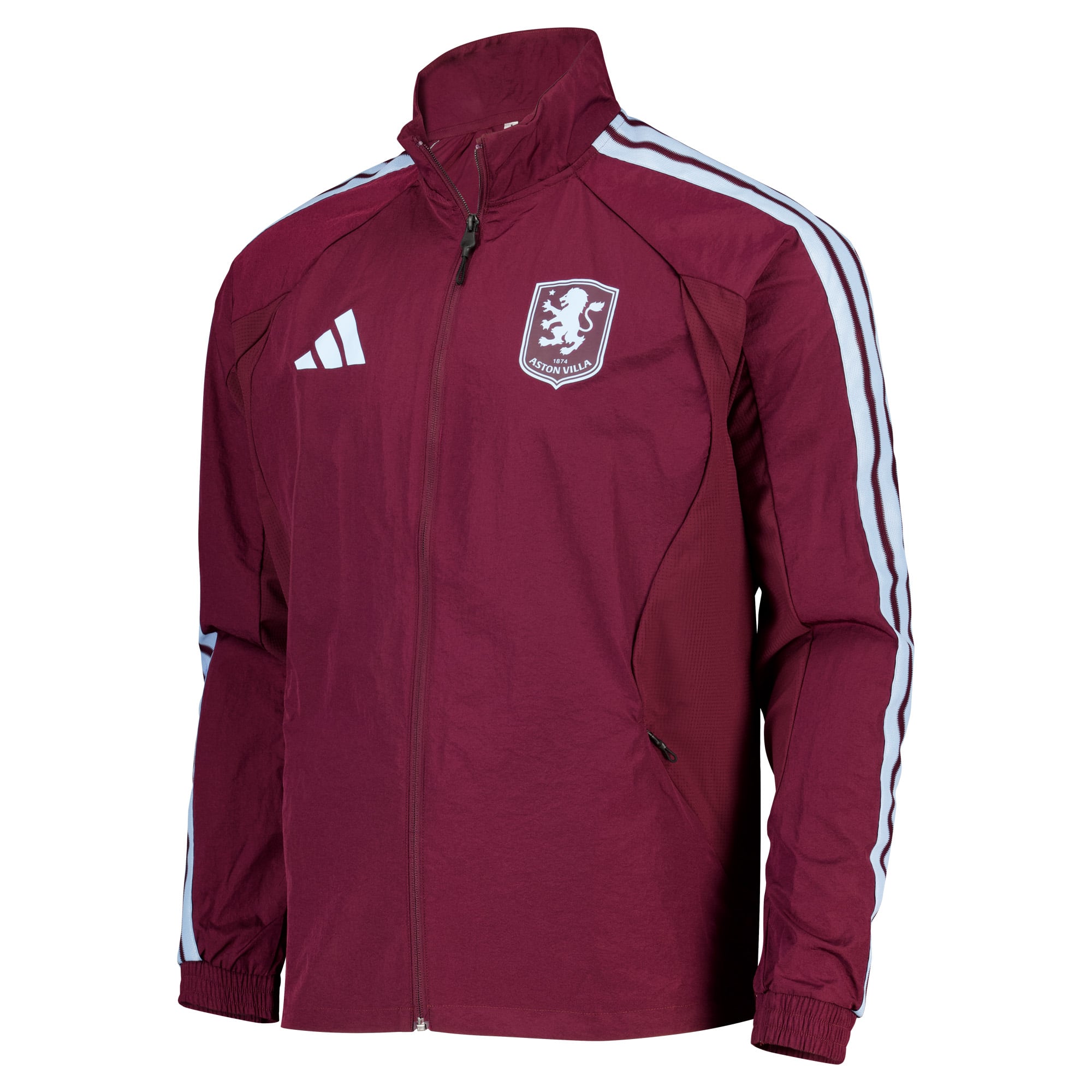 Aston Villa adidas Anthem Jacket - Claret, , rebel_hi-res