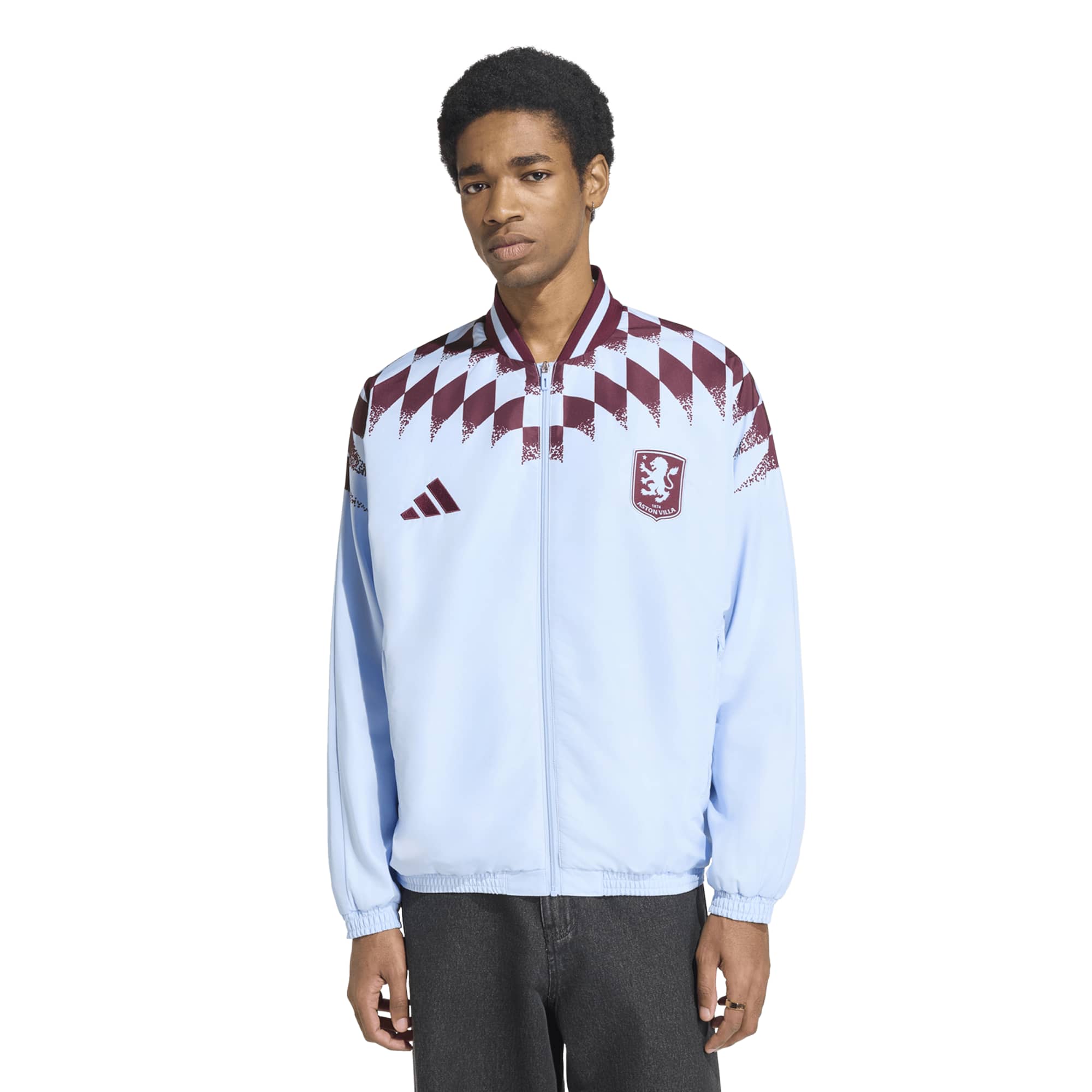 Aston Villa adidas Anthem Jacket - Sky, , rebel_hi-res