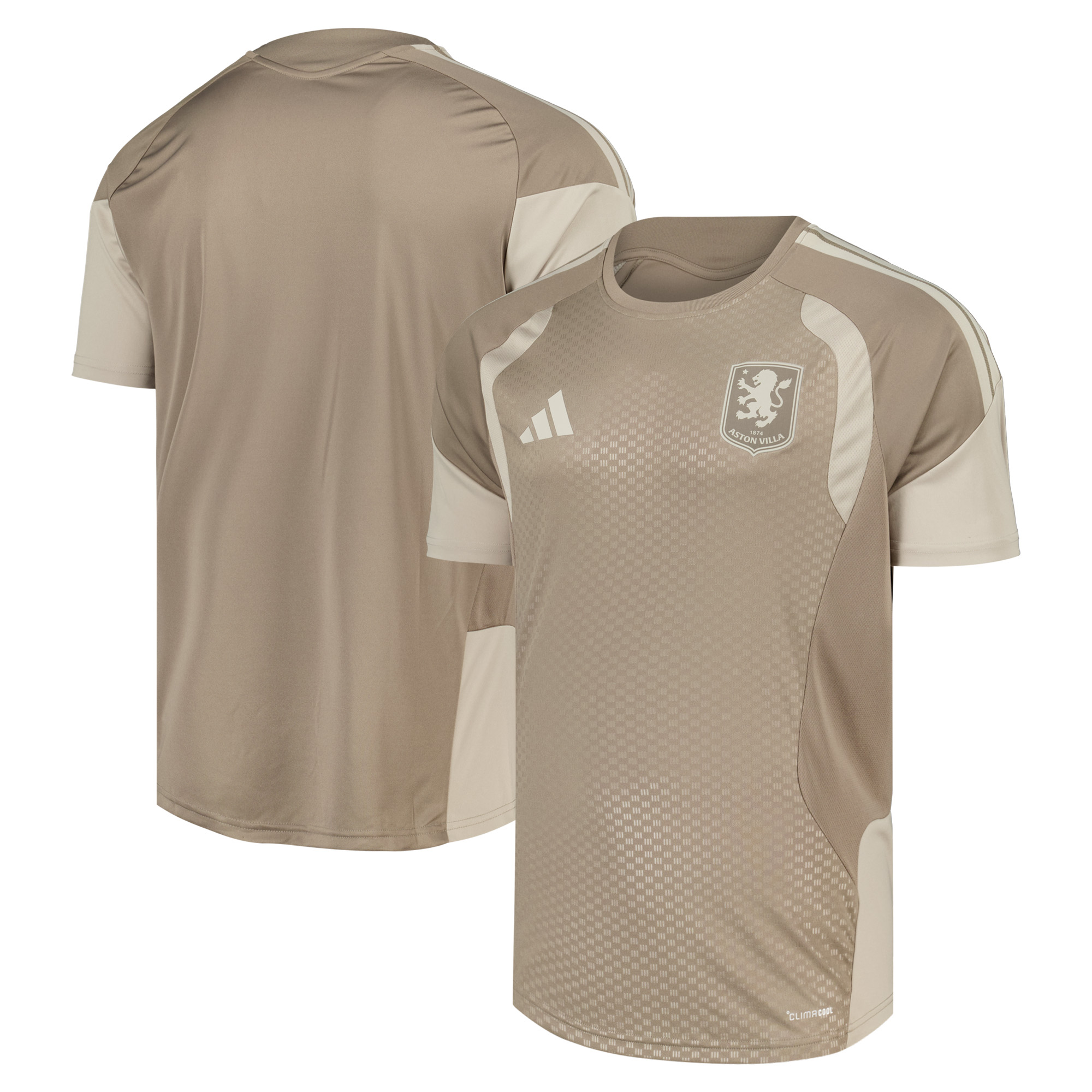 Aston Villa adidas Training Jersey - Light Brown, , rebel_hi-res