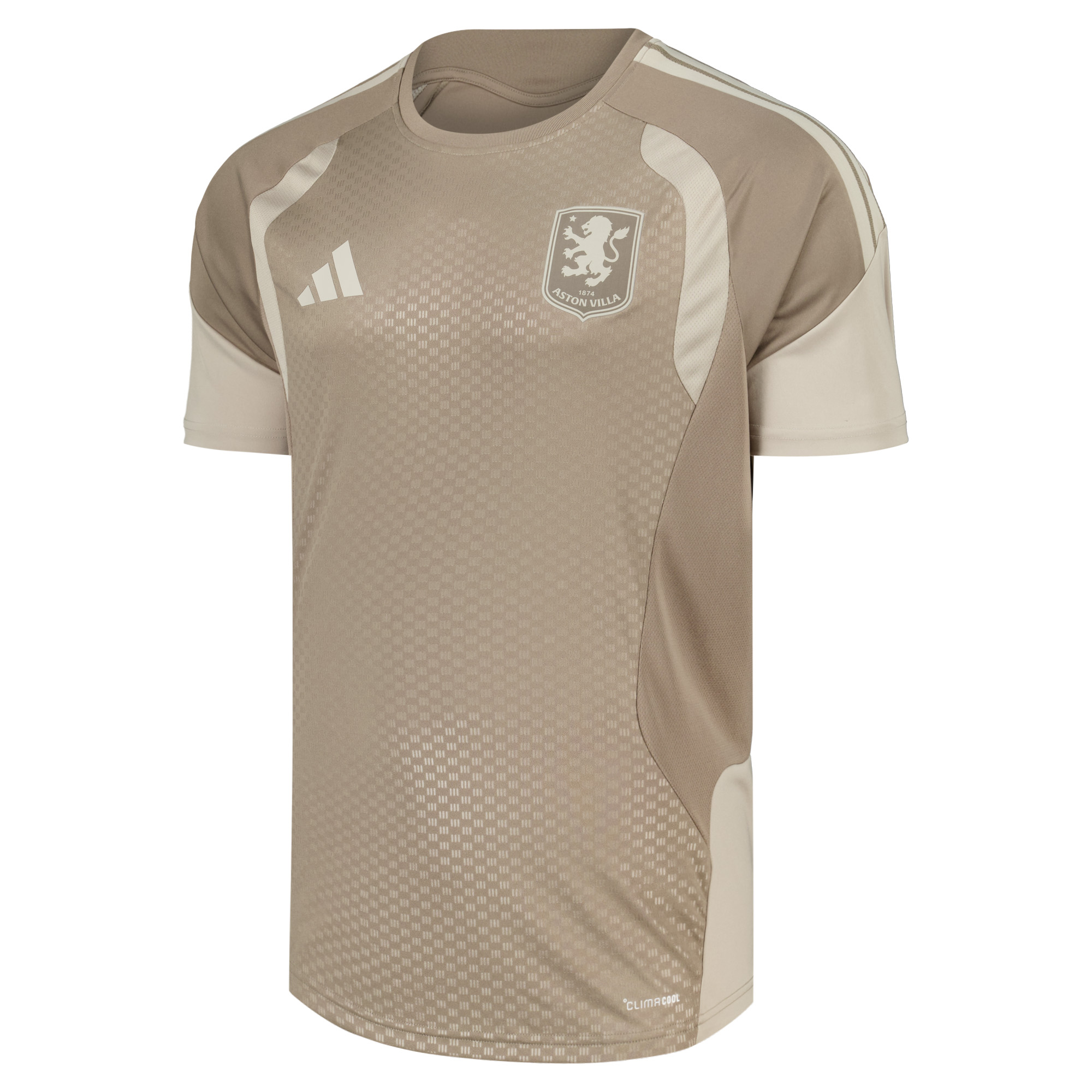 Aston Villa adidas Training Jersey - Light Brown, , rebel_hi-res