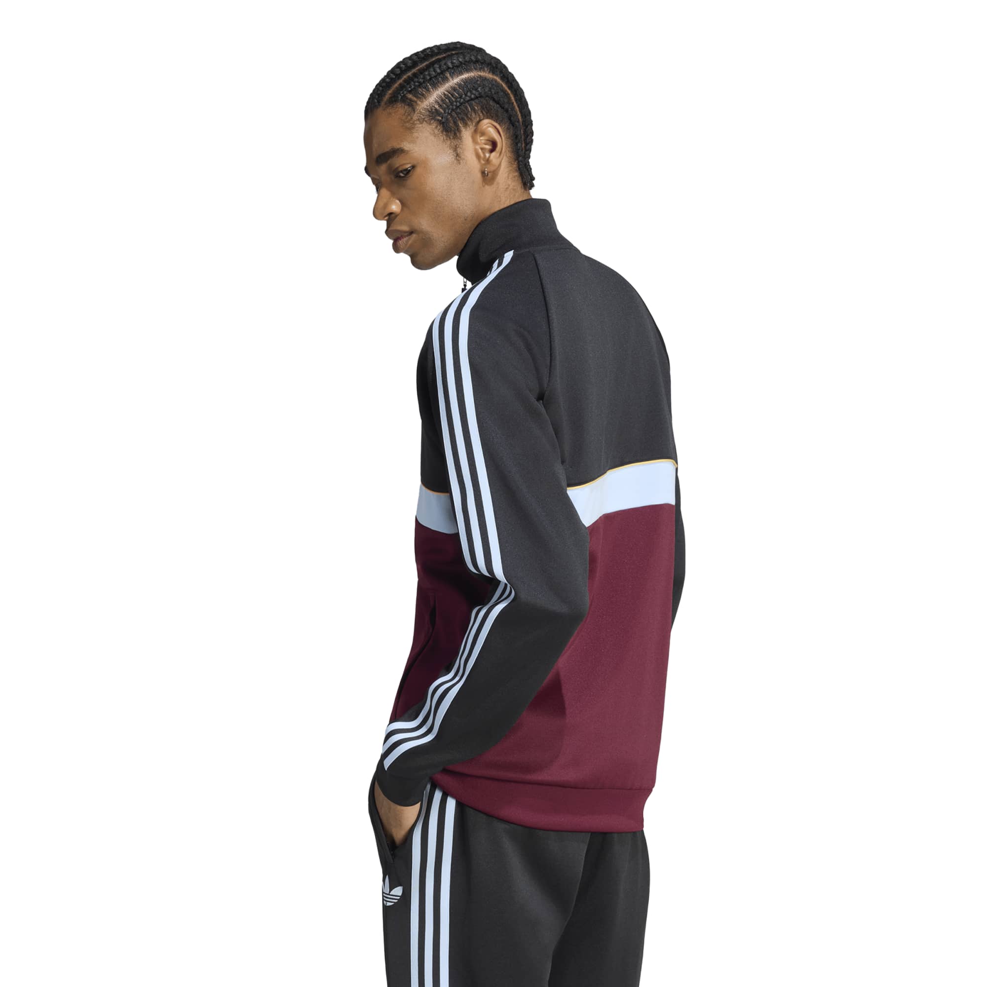 Aston Villa adidas Originals Track Top - Black, , rebel_hi-res