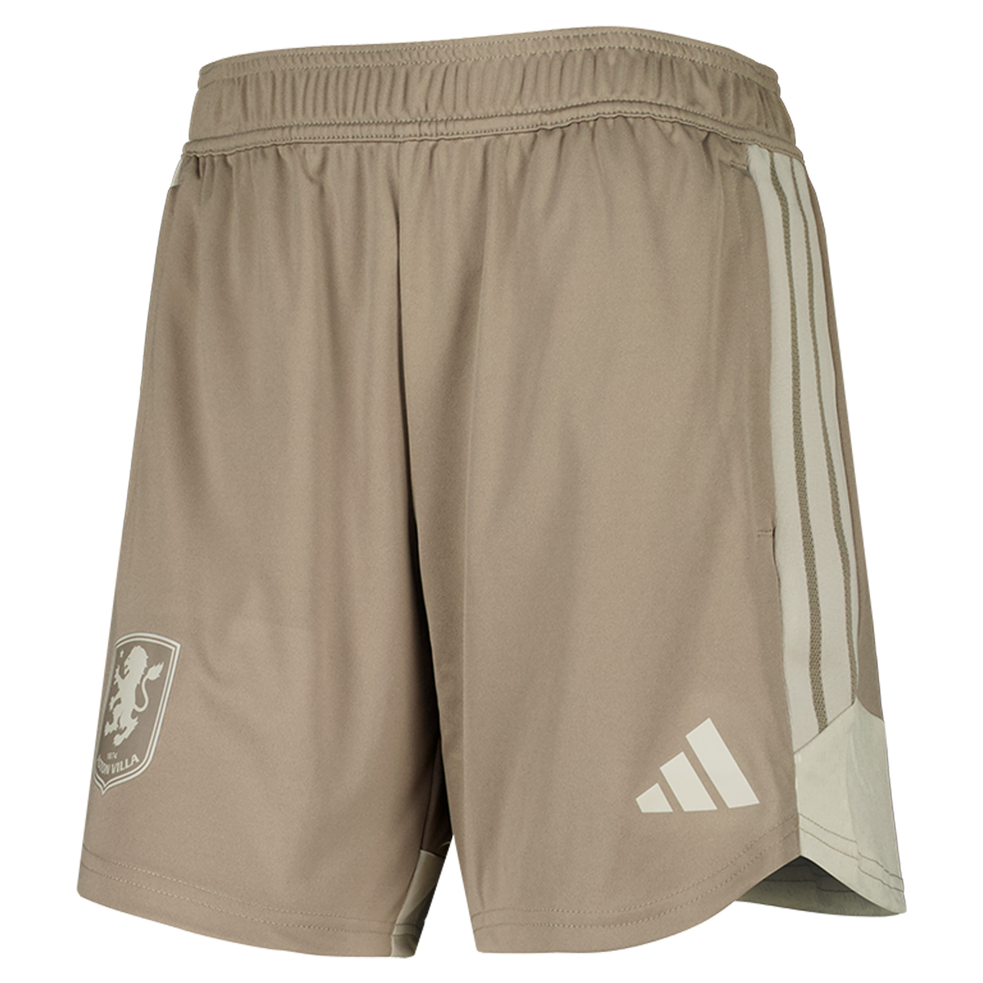 Aston Villa adidas Training Shorts - Light Brown - Womens, , rebel_hi-res