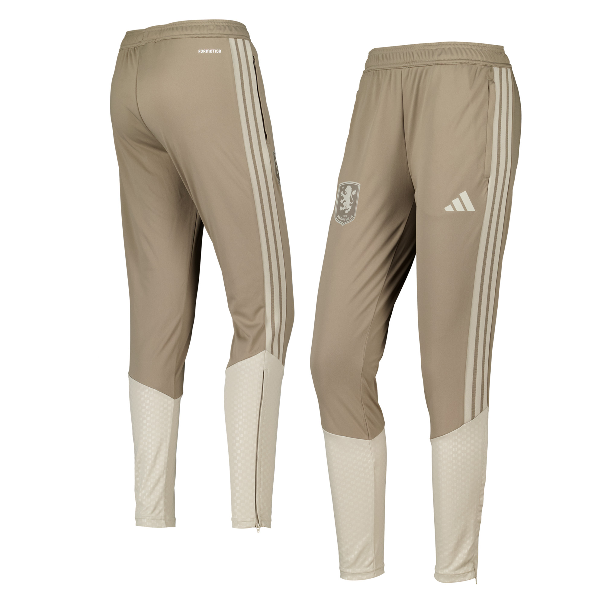 Aston Villa adidas Training Pants - Light Brown - Womens, , rebel_hi-res
