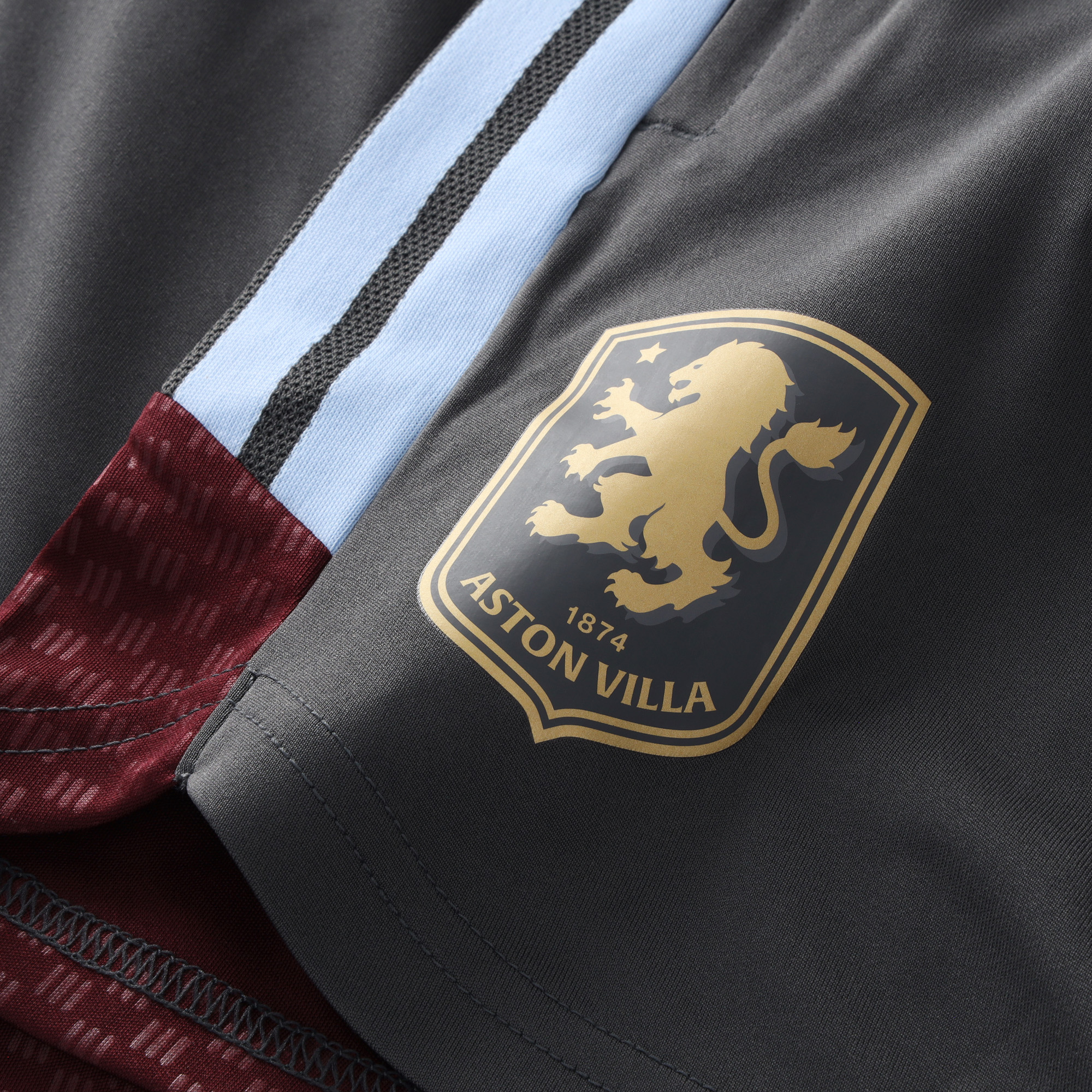 Aston Villa adidas Training Shorts - Charcoal - Womens, , rebel_hi-res