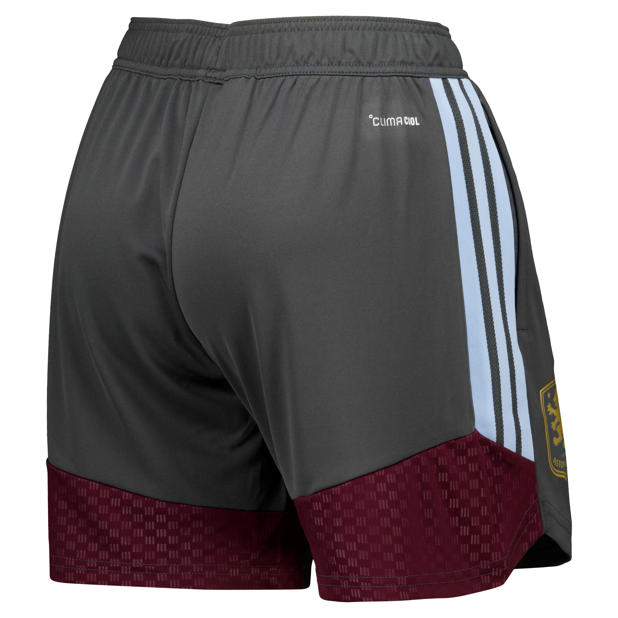 Aston Villa adidas Training Shorts - Charcoal - Womens, , rebel_hi-res