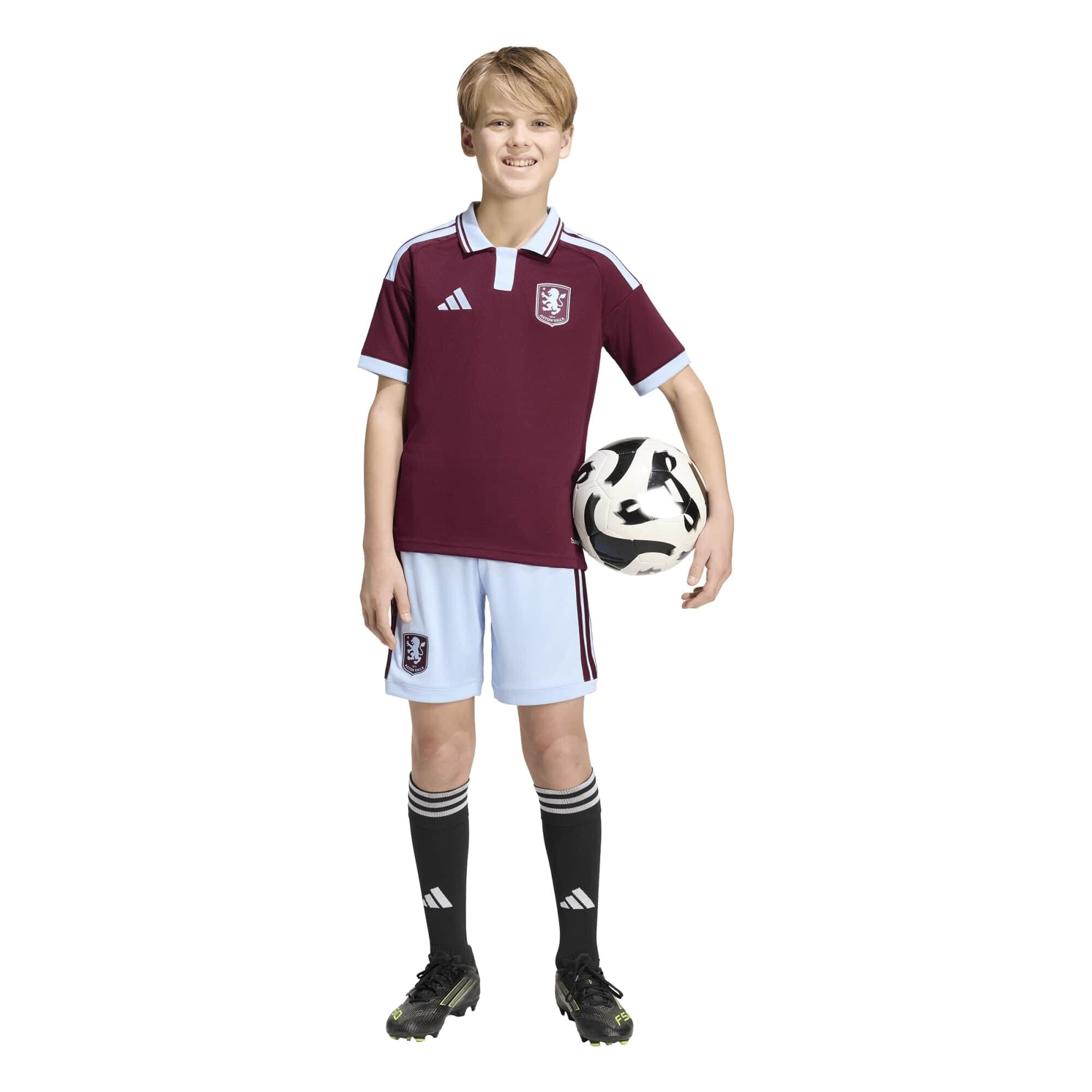 Aston Villa adidas Home Shorts 2026-27 - Kids, , rebel_hi-res