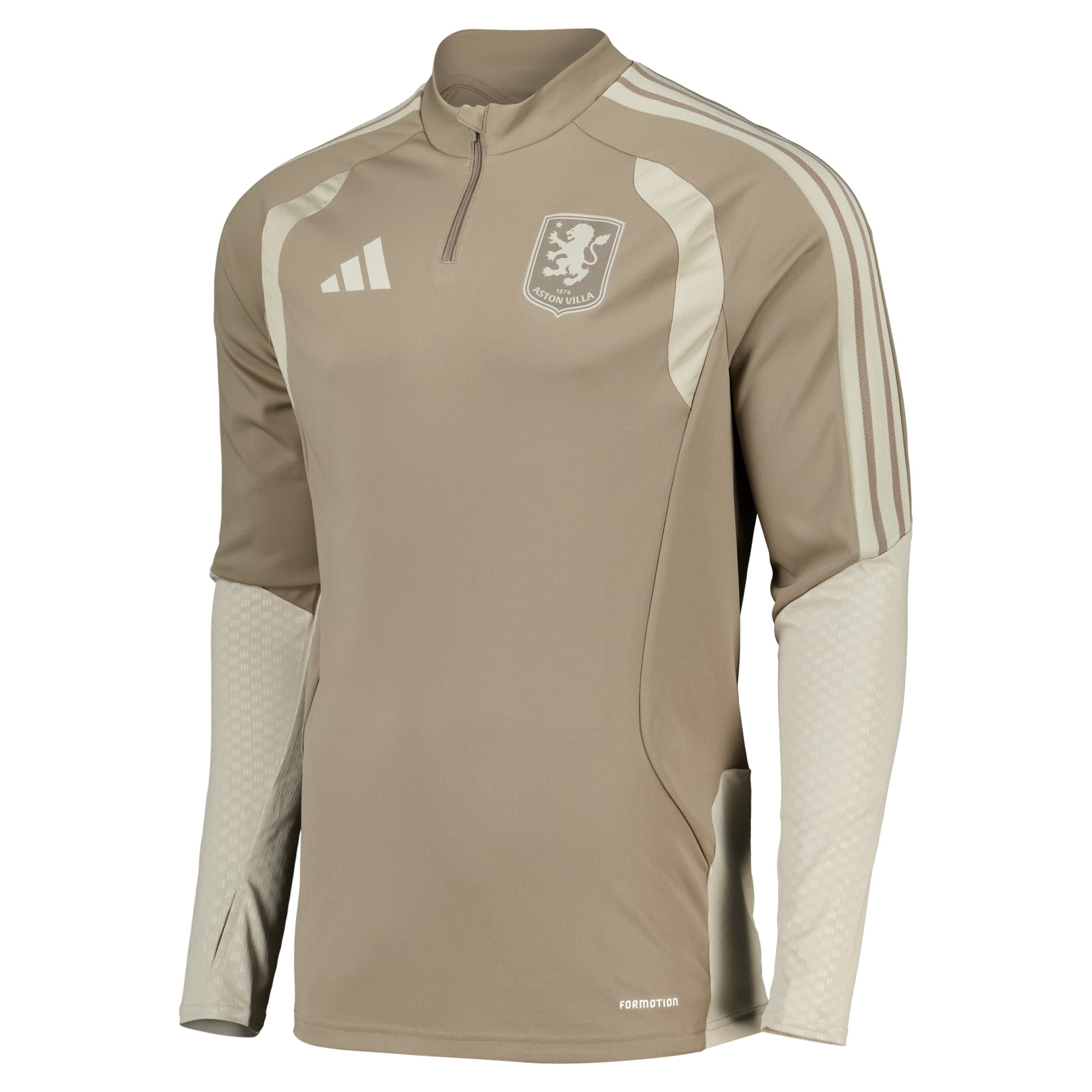 Aston Villa adidas Training Top - Light Brown - Kids, , rebel_hi-res