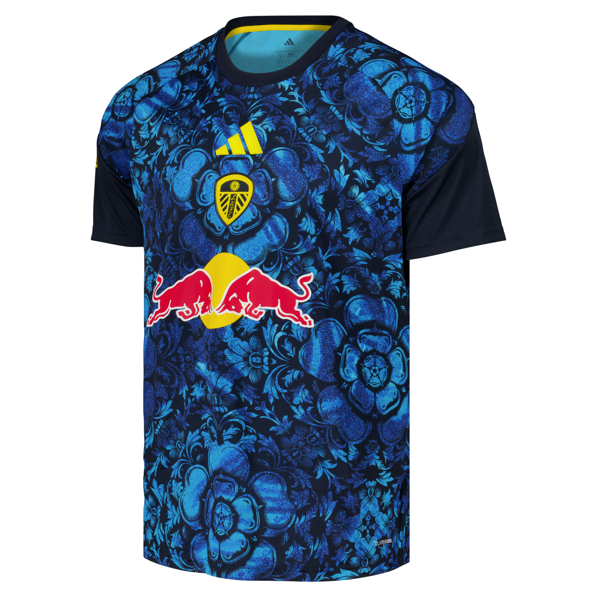 Leeds United adidas Pre Match Jersey - Blue, , rebel_hi-res