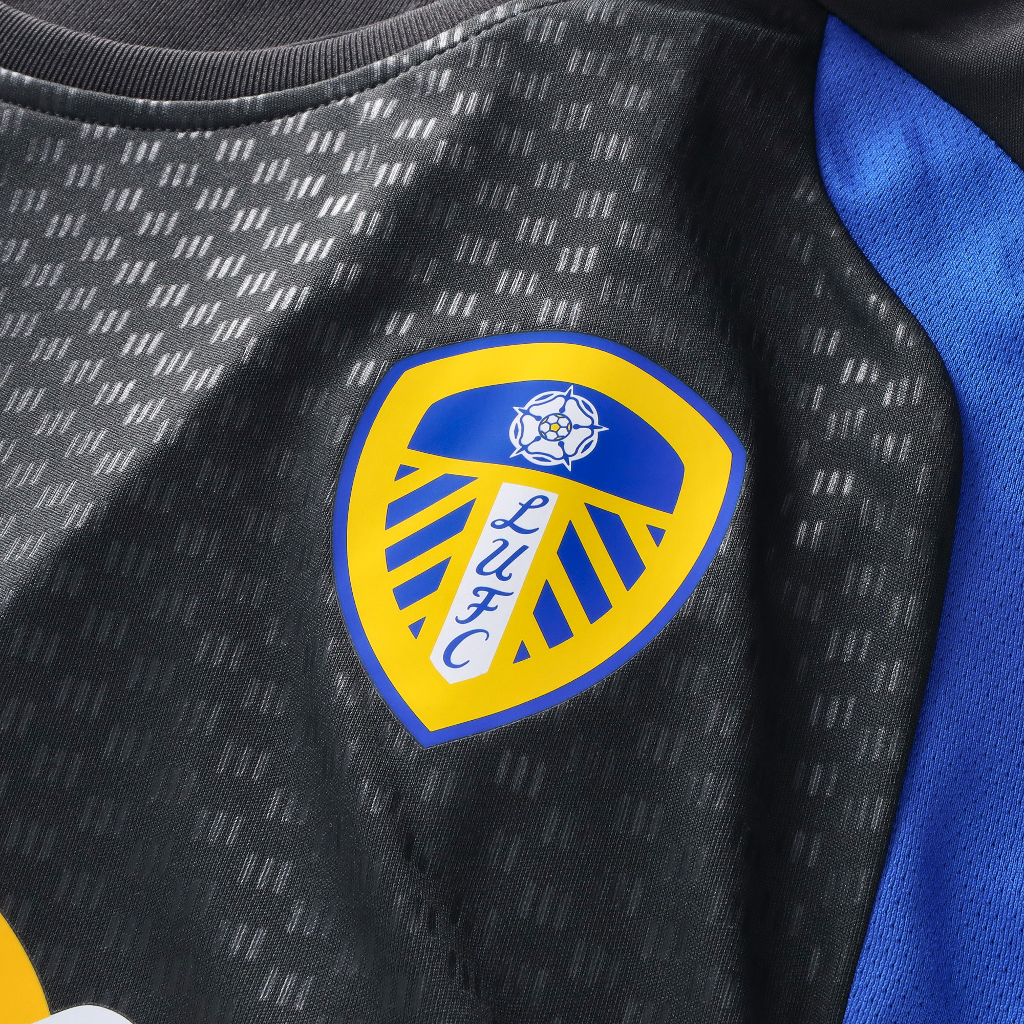 Leeds United adidas Training Jersey - Dark Grey, , rebel_hi-res