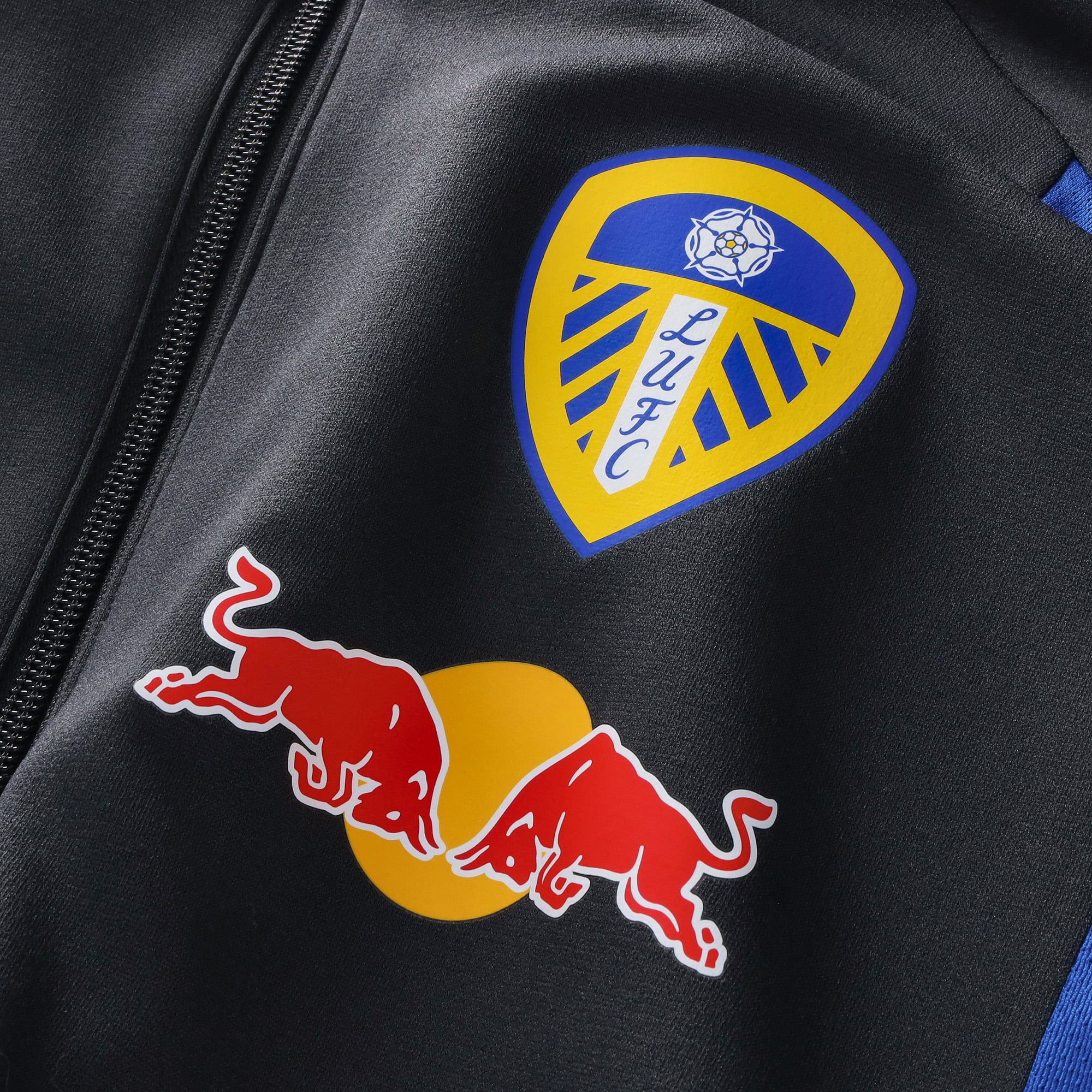 Leeds United adidas Training Track Jacket - Dark Grey, , rebel_hi-res