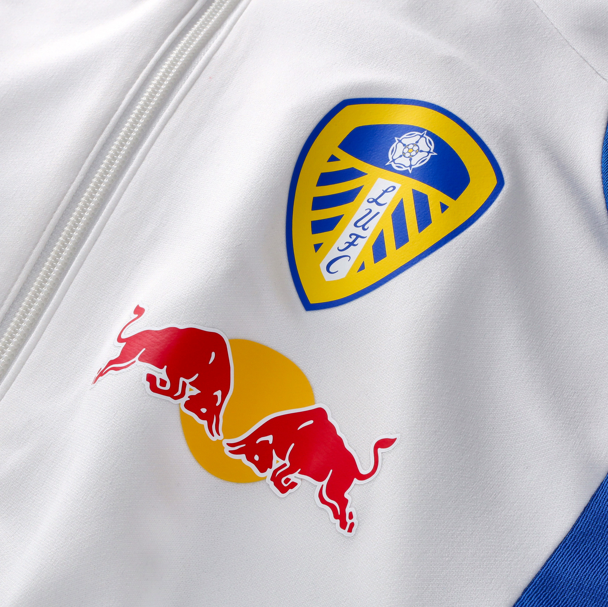 Leeds United adidas Training Track Jacket - White, , rebel_hi-res