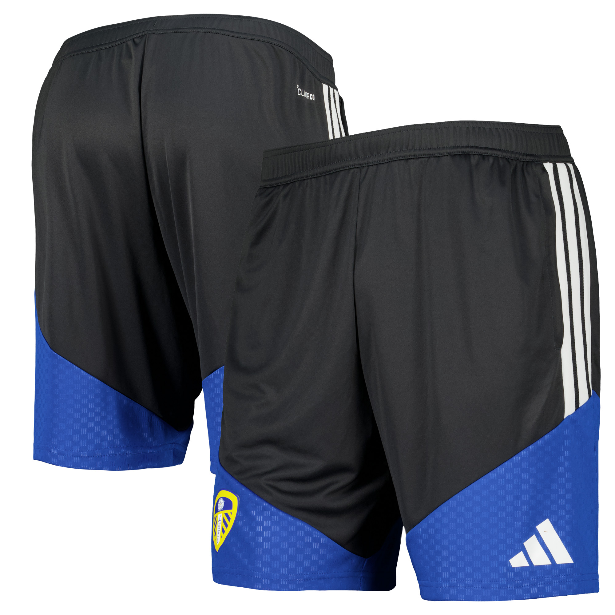 Leeds United adidas Training Shorts - Dark Grey, , rebel_hi-res