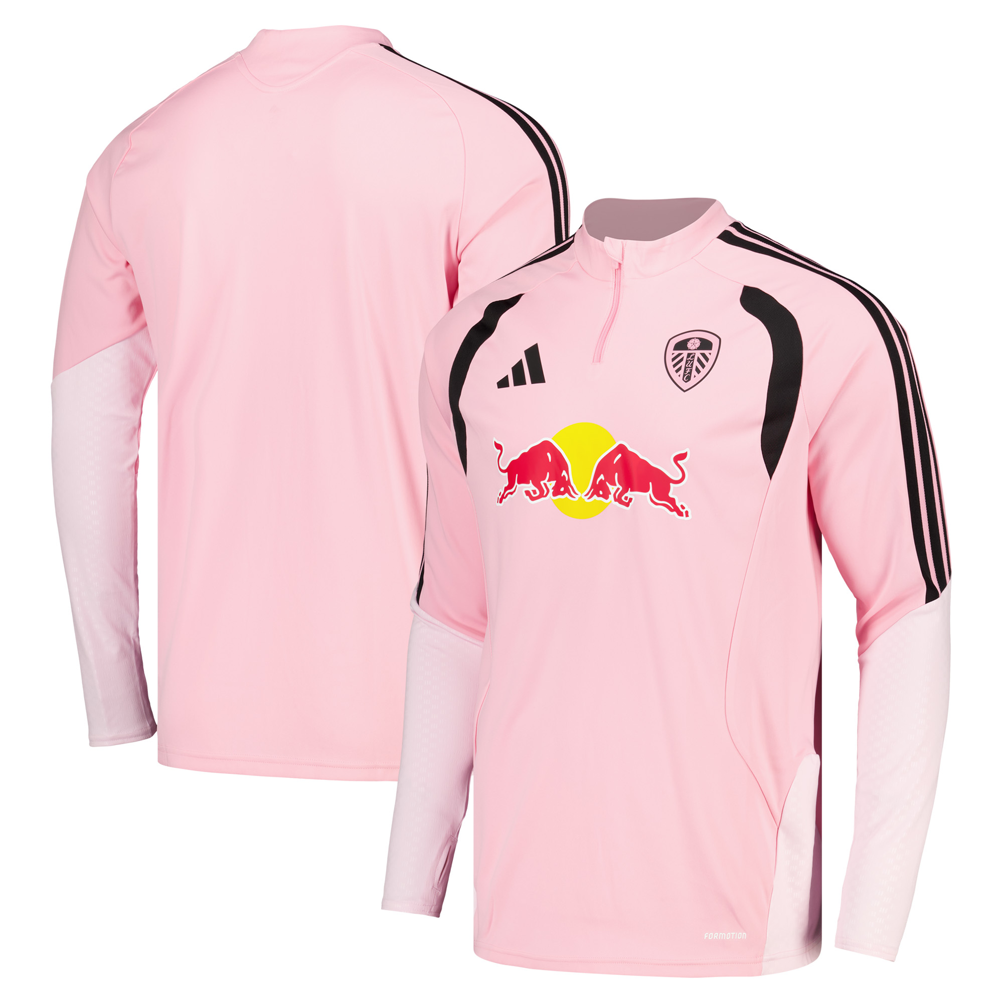 Leeds United adidas Training Top - Pink