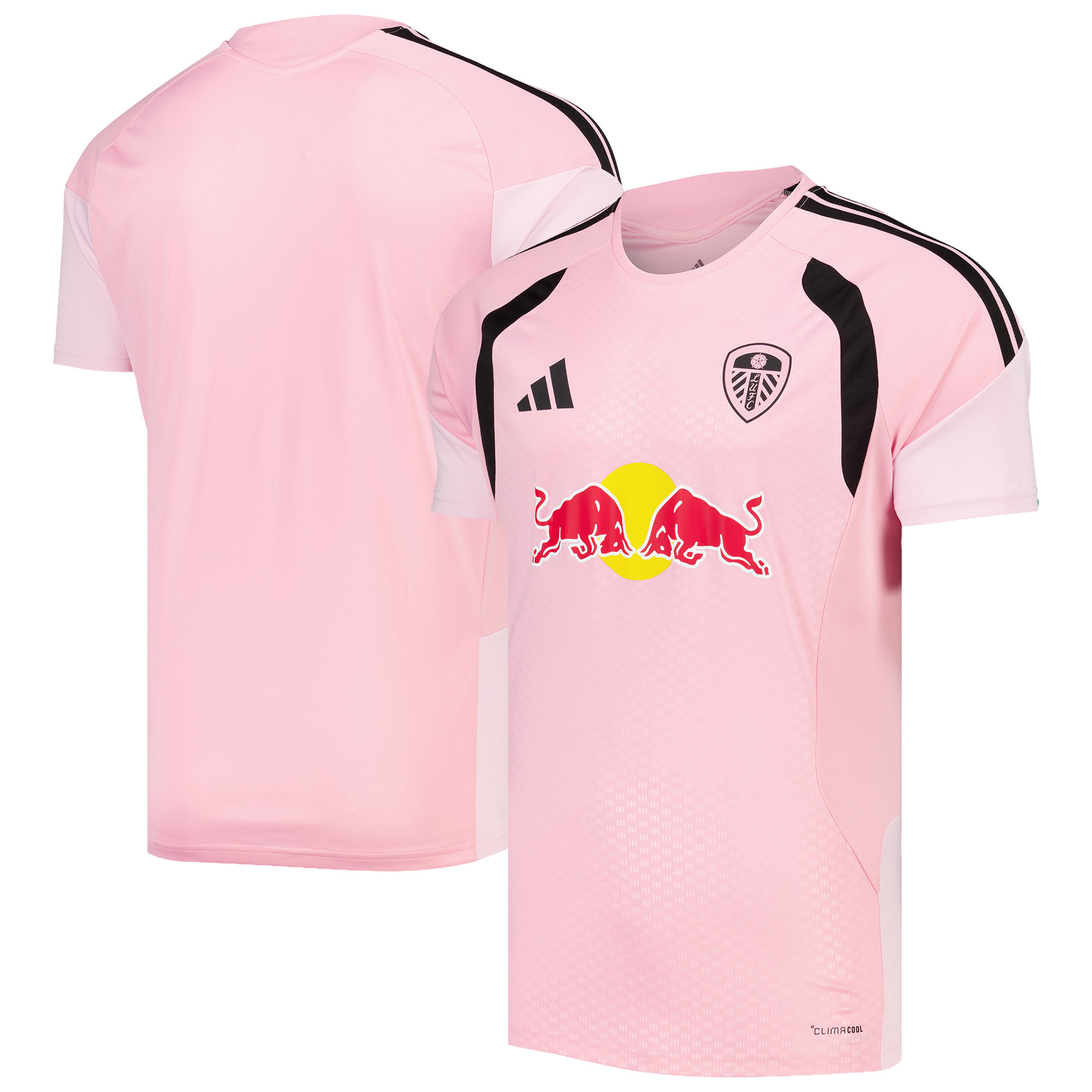 Leeds United adidas Training Jersey - Pink, , rebel_hi-res