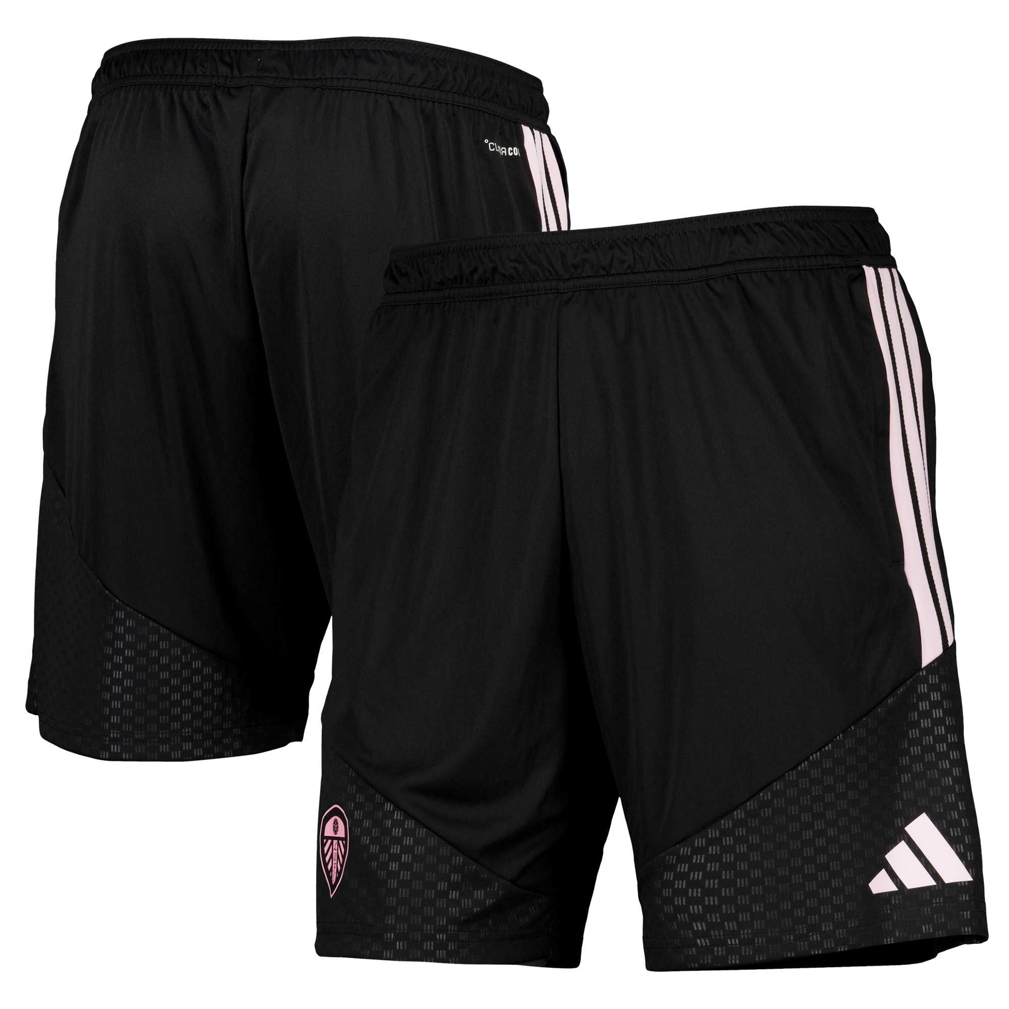 Leeds United adidas Training Shorts - Black, , rebel_hi-res
