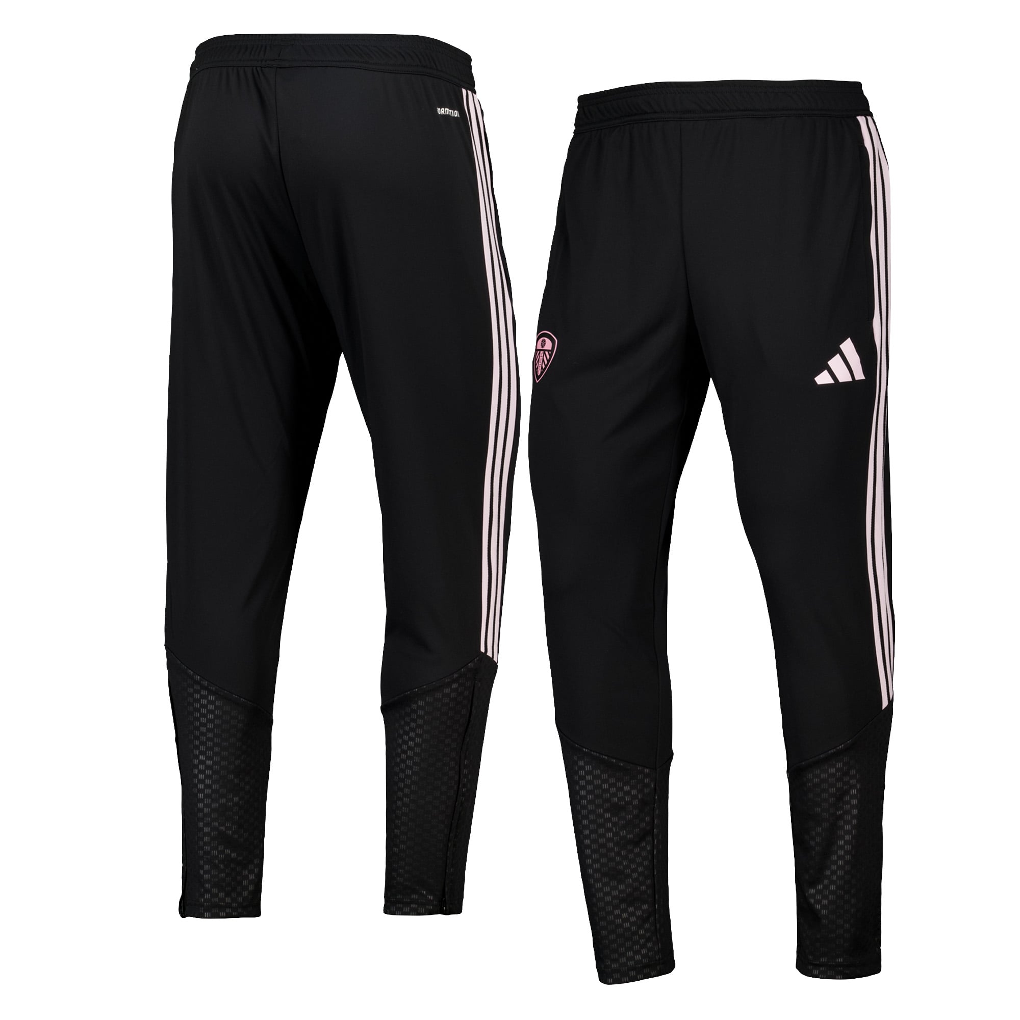 Leeds United adidas Training Pants - Black