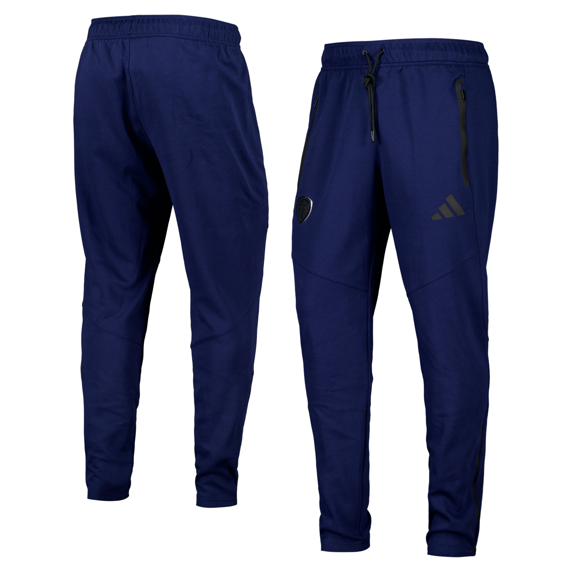 Leeds United adidas Tiro Travel Sweat Pants - Navy, , rebel_hi-res