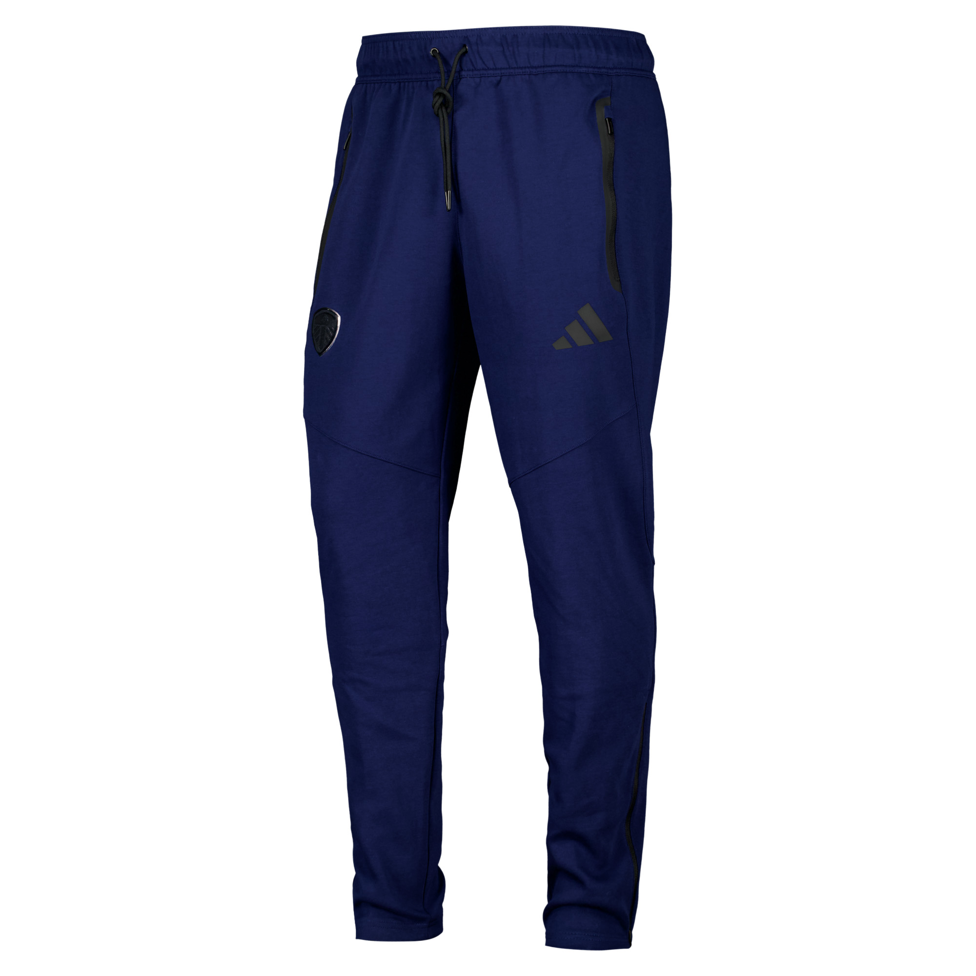 Leeds United adidas Tiro Travel Sweat Pants - Navy, , rebel_hi-res