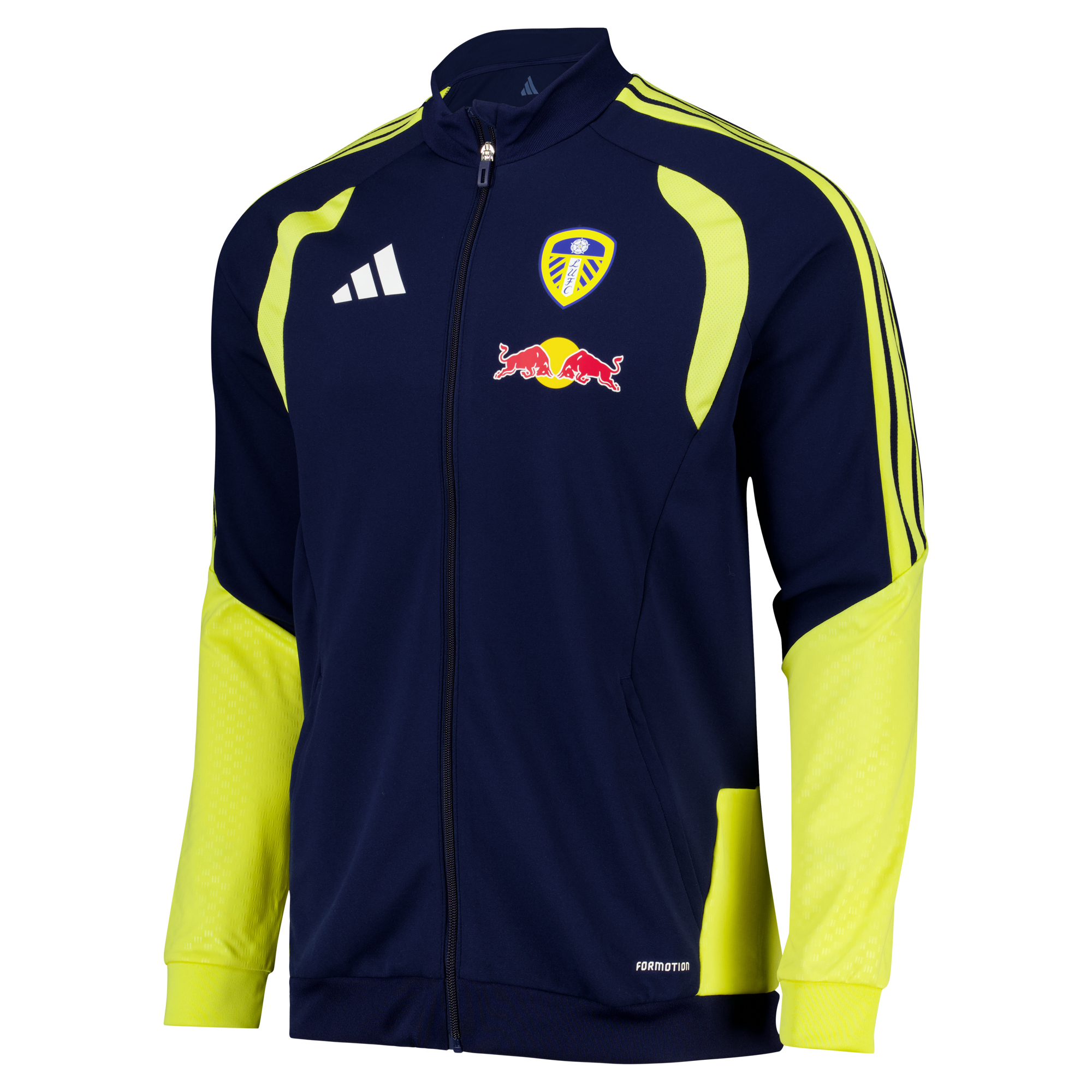 Leeds United adidas Training Track Jacket - Navy, , rebel_hi-res
