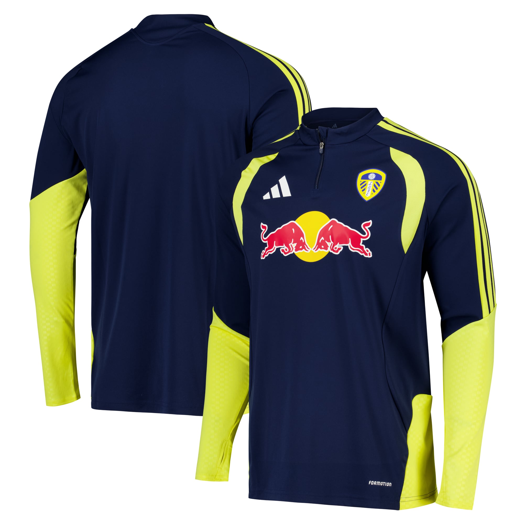 Leeds United adidas Training Top - Navy