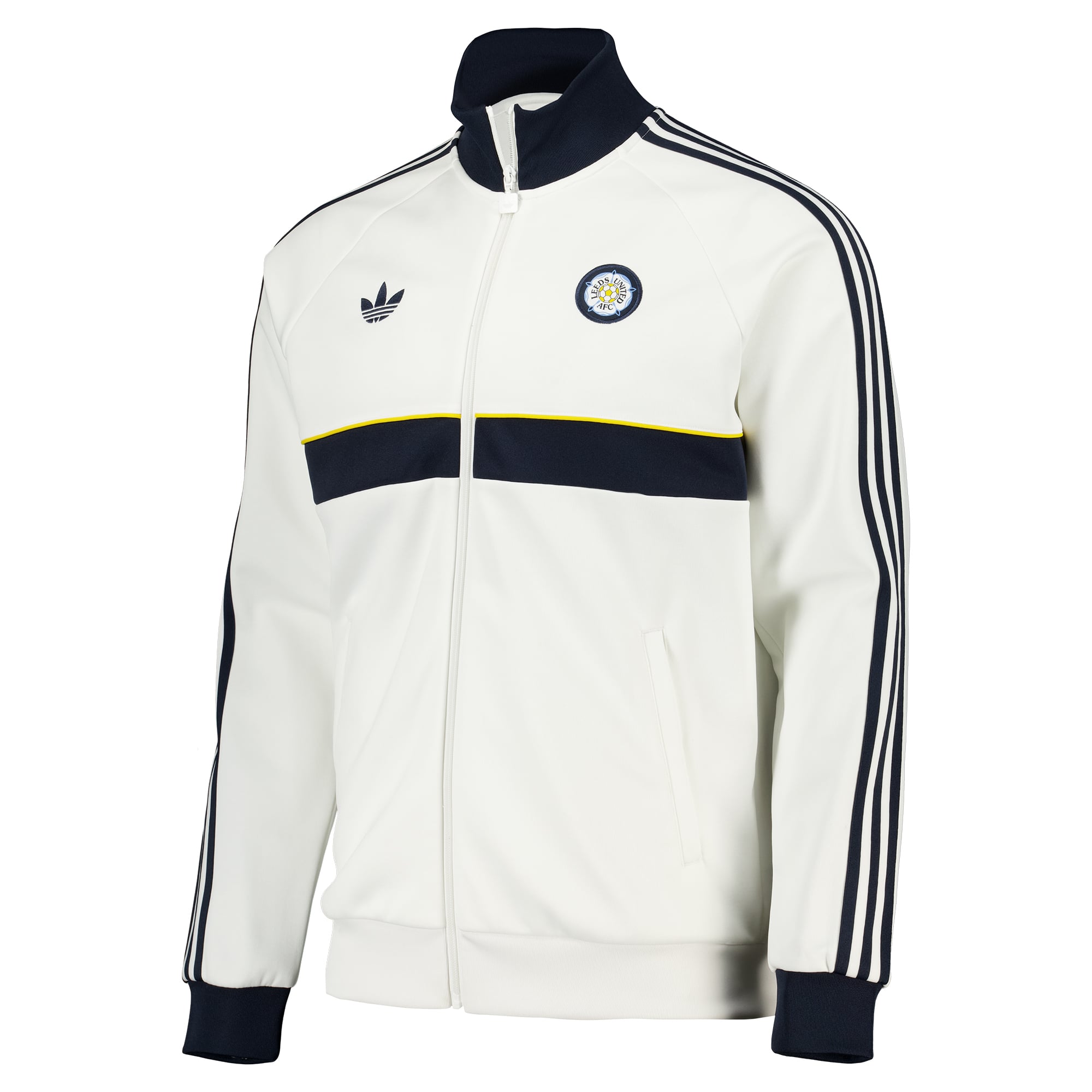 Leeds United adidas Originals Track Top - White, , rebel_hi-res