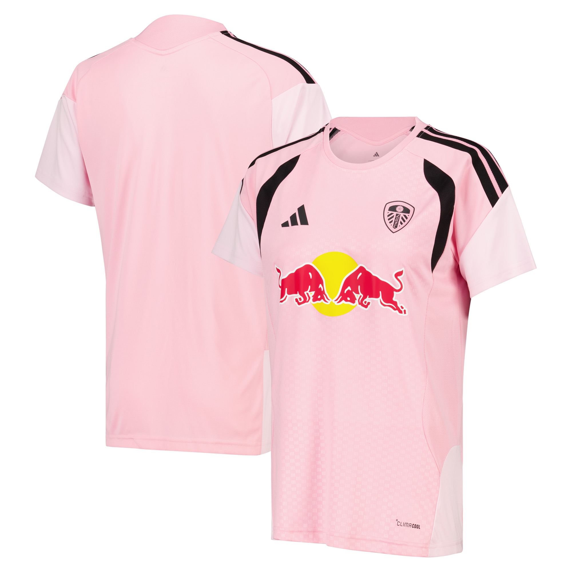 Leeds United adidas Training Jersey - Pink - Womens, , rebel_hi-res