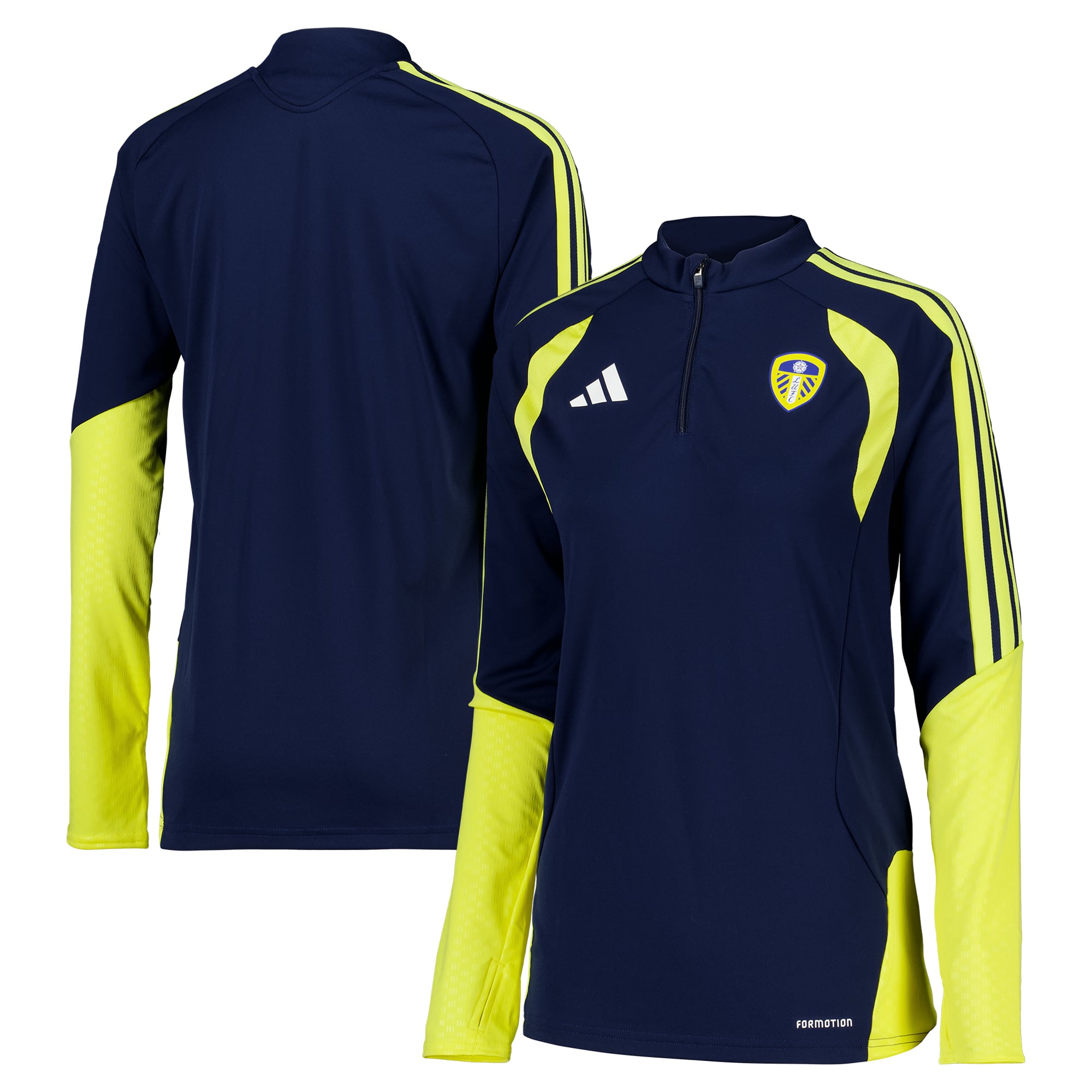 Leeds United adidas Training Top - Navy - Womens