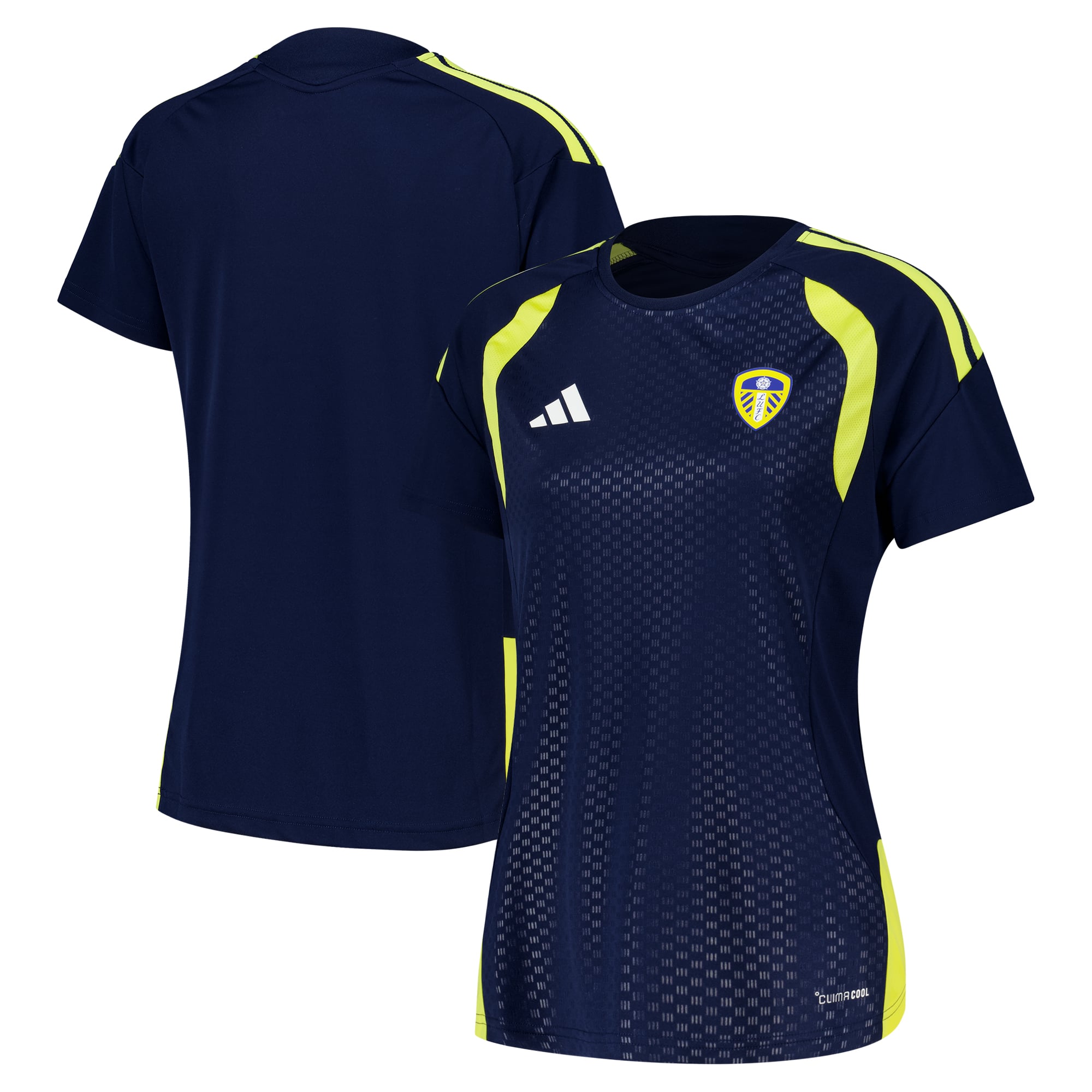 Leeds United adidas Training Jersey - Navy - Womens