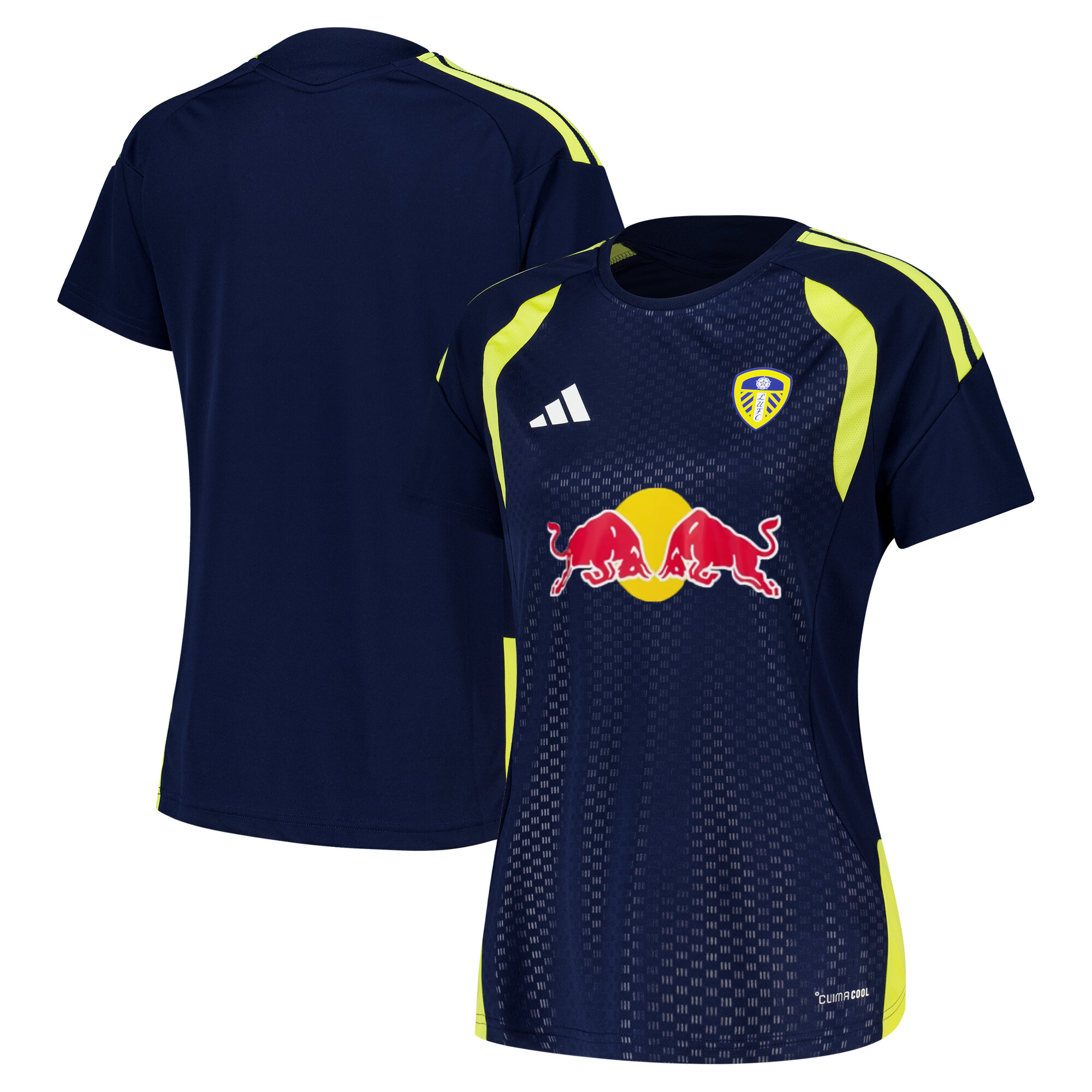 Leeds United adidas Training Jersey - Navy - Womens, , rebel_hi-res