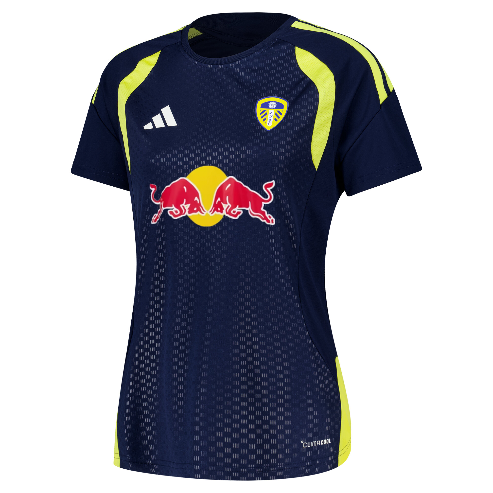 Leeds United adidas Training Jersey - Navy - Womens, , rebel_hi-res